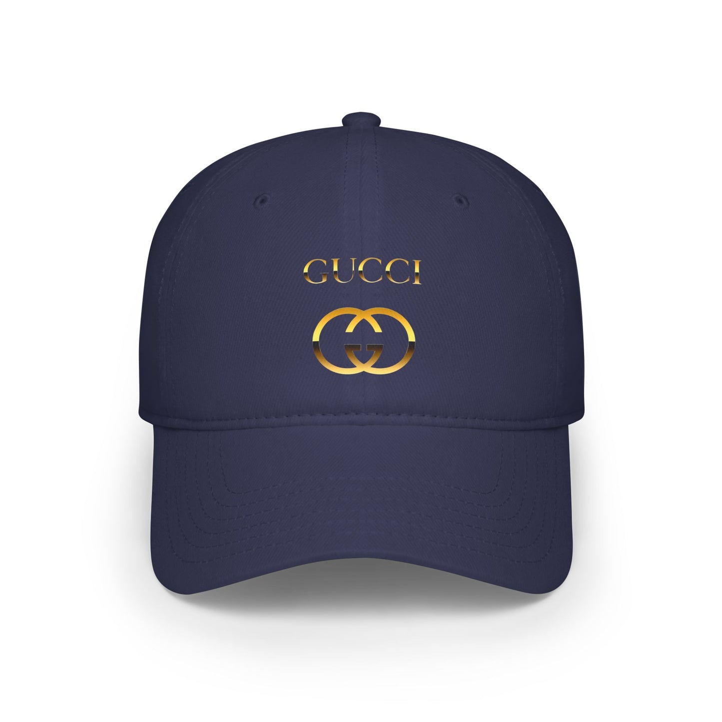 Luxurious Red Gucci-Inspired Low Profile Baseball Cap