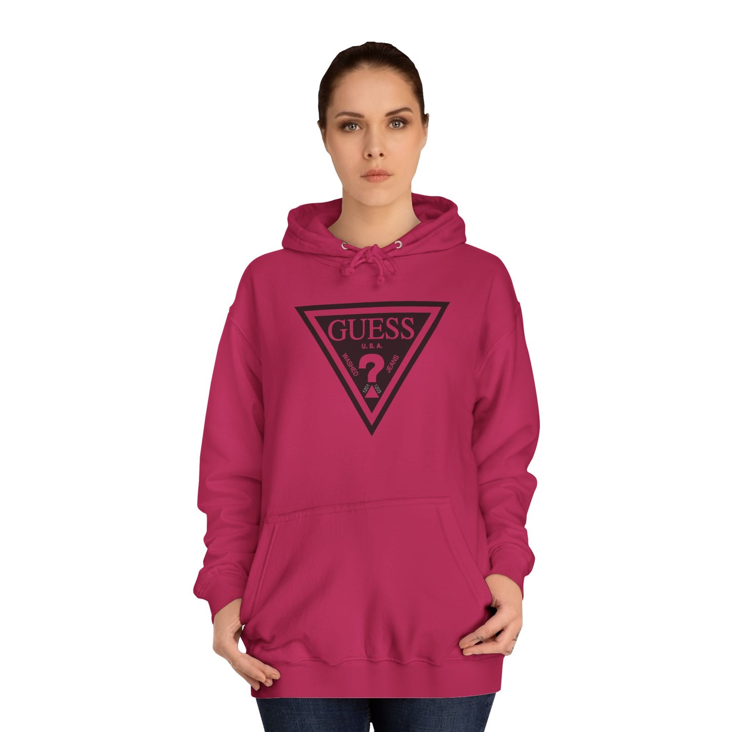 Unisex College Hoodie - Classic Guess Design