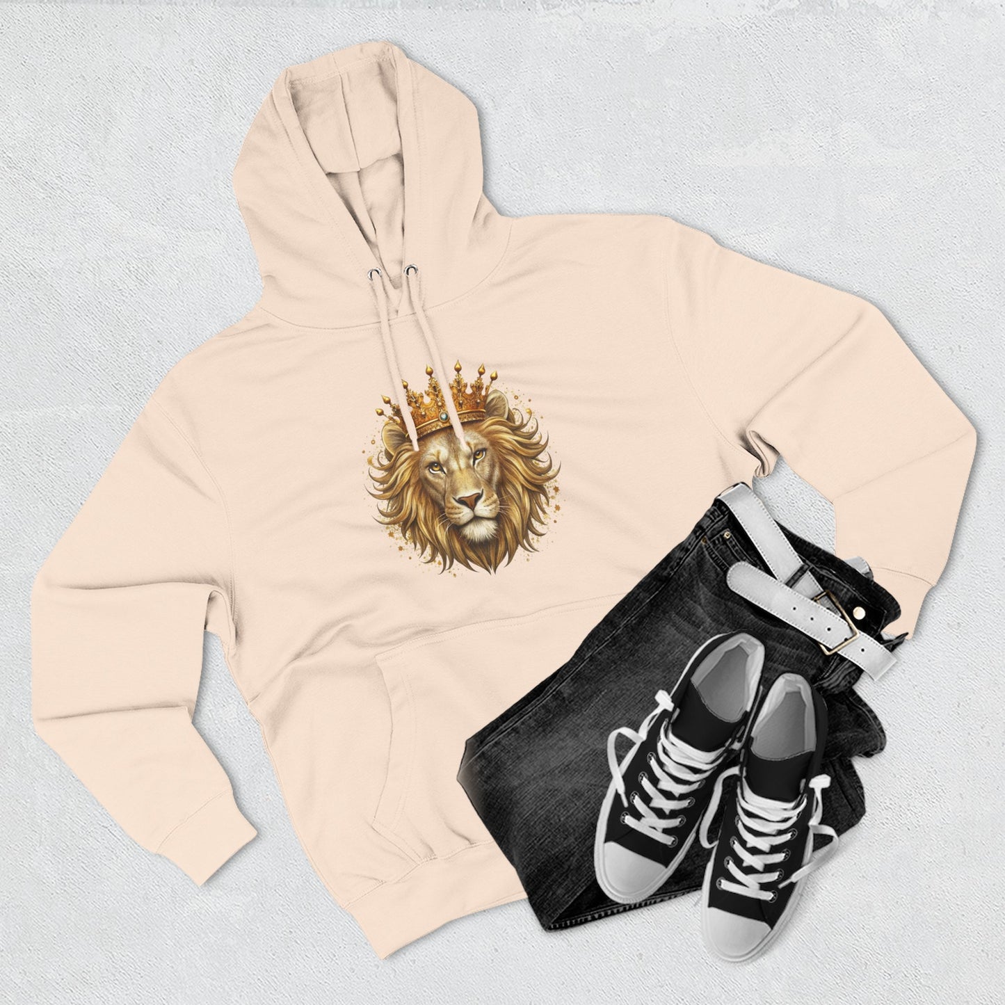 Lion King Crown Hoodie – Regal Lion Graphic Pullover