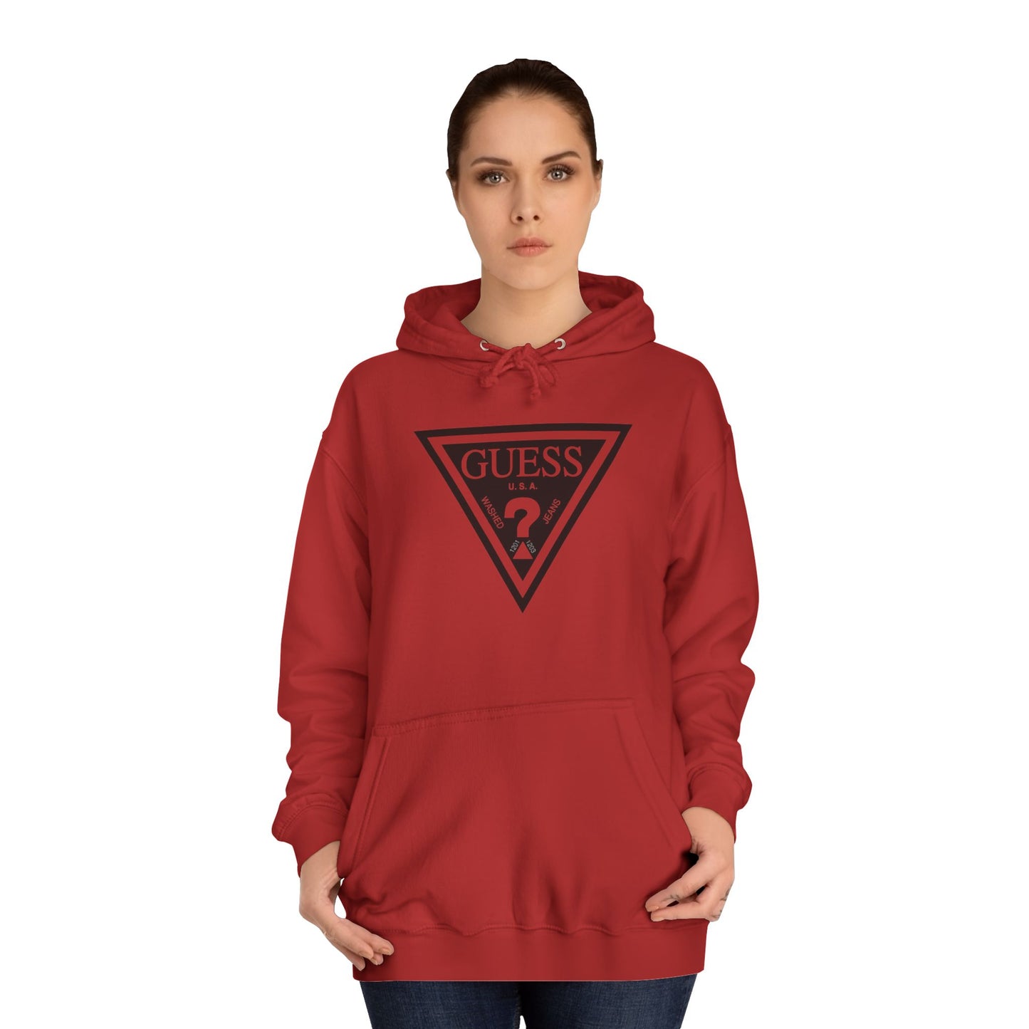Unisex College Hoodie - Classic Guess Design