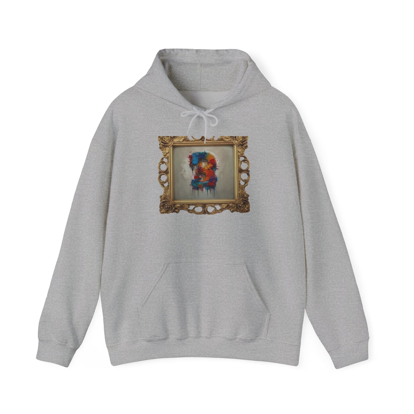 Colorful Art Hoodie, Unisex Heavy Blend Sweatshirt, Unique Gift for Art Lovers, Casual Wear, Cozy Winter Layer