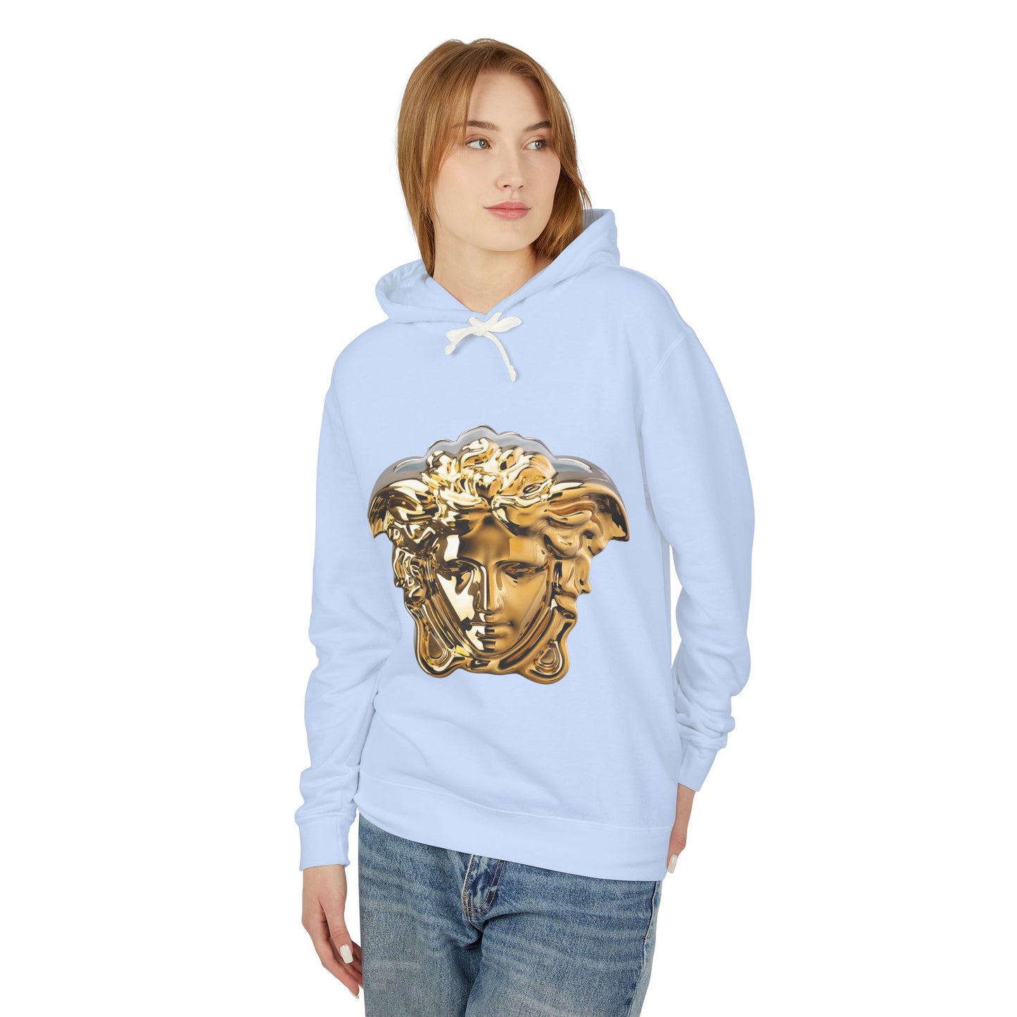 Chic Designer Hoodie with Versace Inspired Design, Luxury Sweatshirt, Fashion Layering Piece, Gift for Trendsetters, Unisex Casual Wear