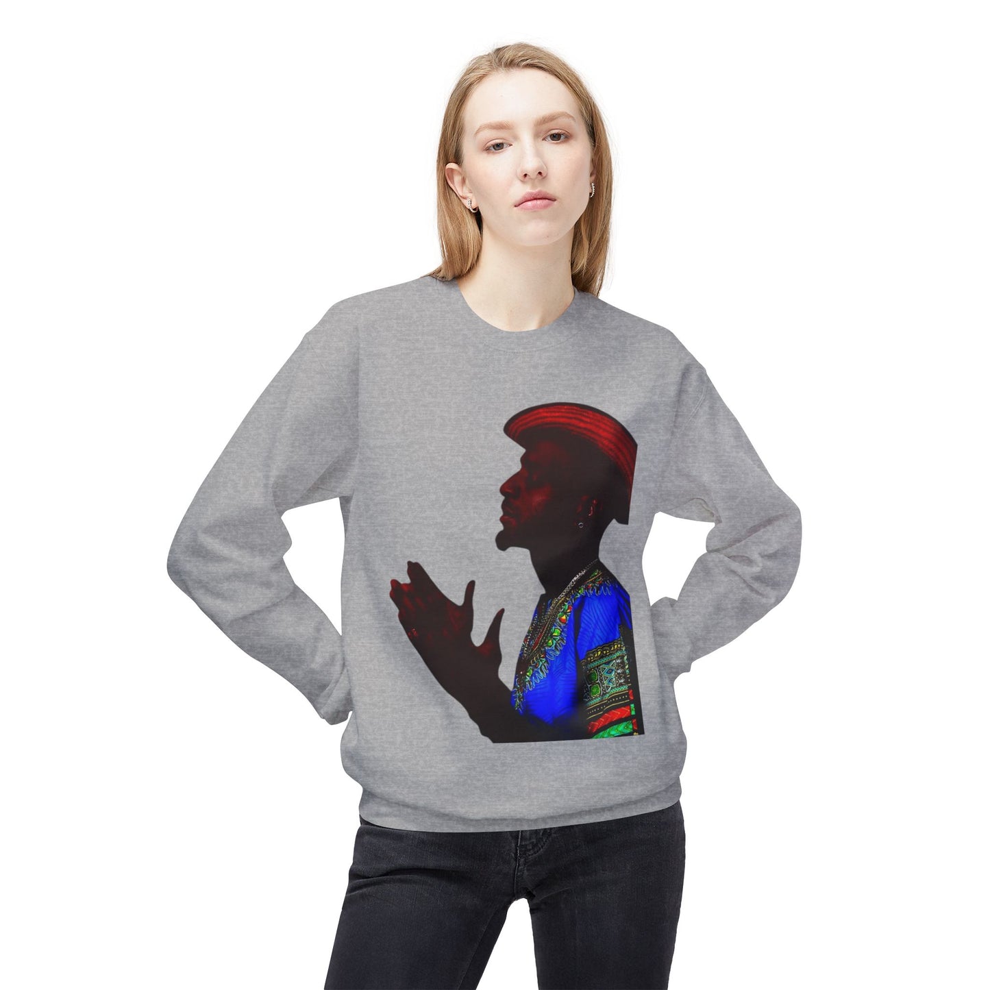 shirt local Cultural Vibes Crewneck Sweatshirt, Unisex Fleece Sweater, Ethnic Apparel, Holiday Gift, Cozy Fashion