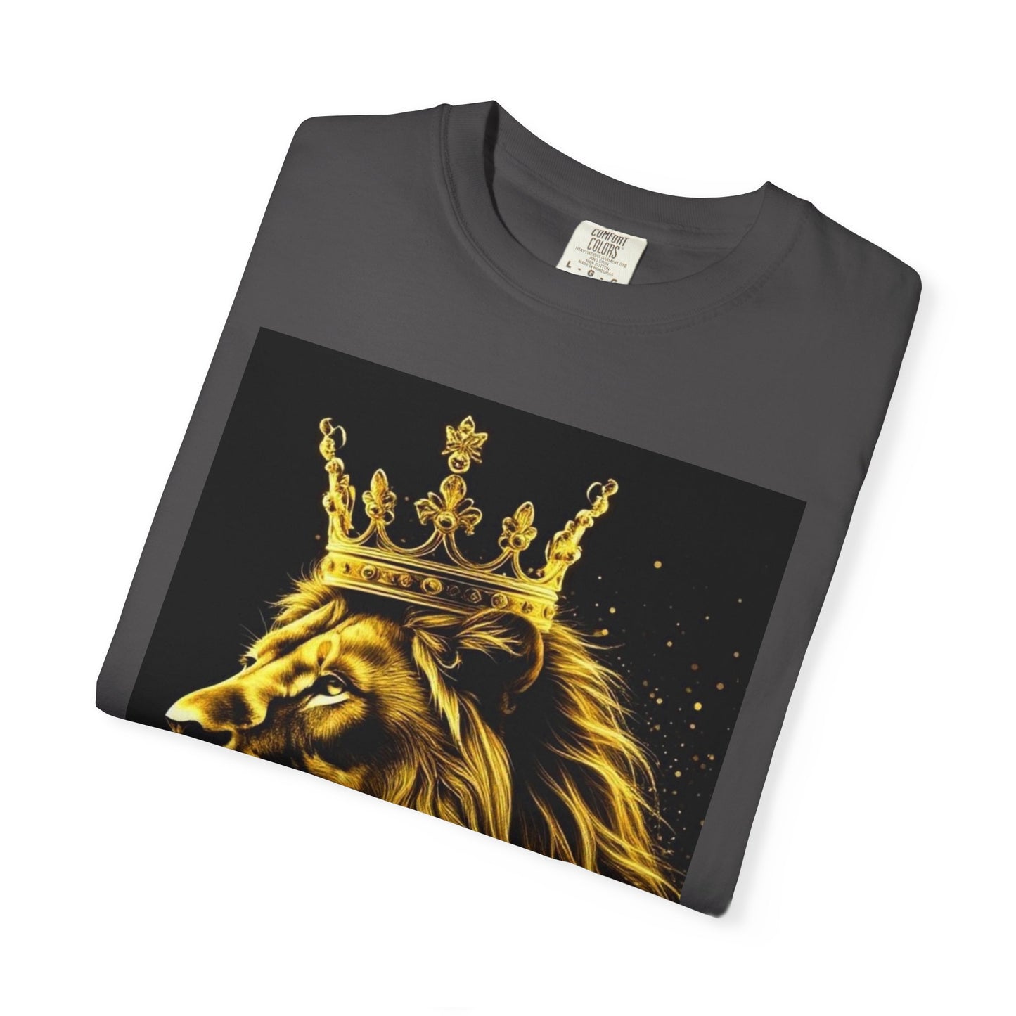 Lion King Crown T-Shirt — Regal Golden Lion Graphic Tee