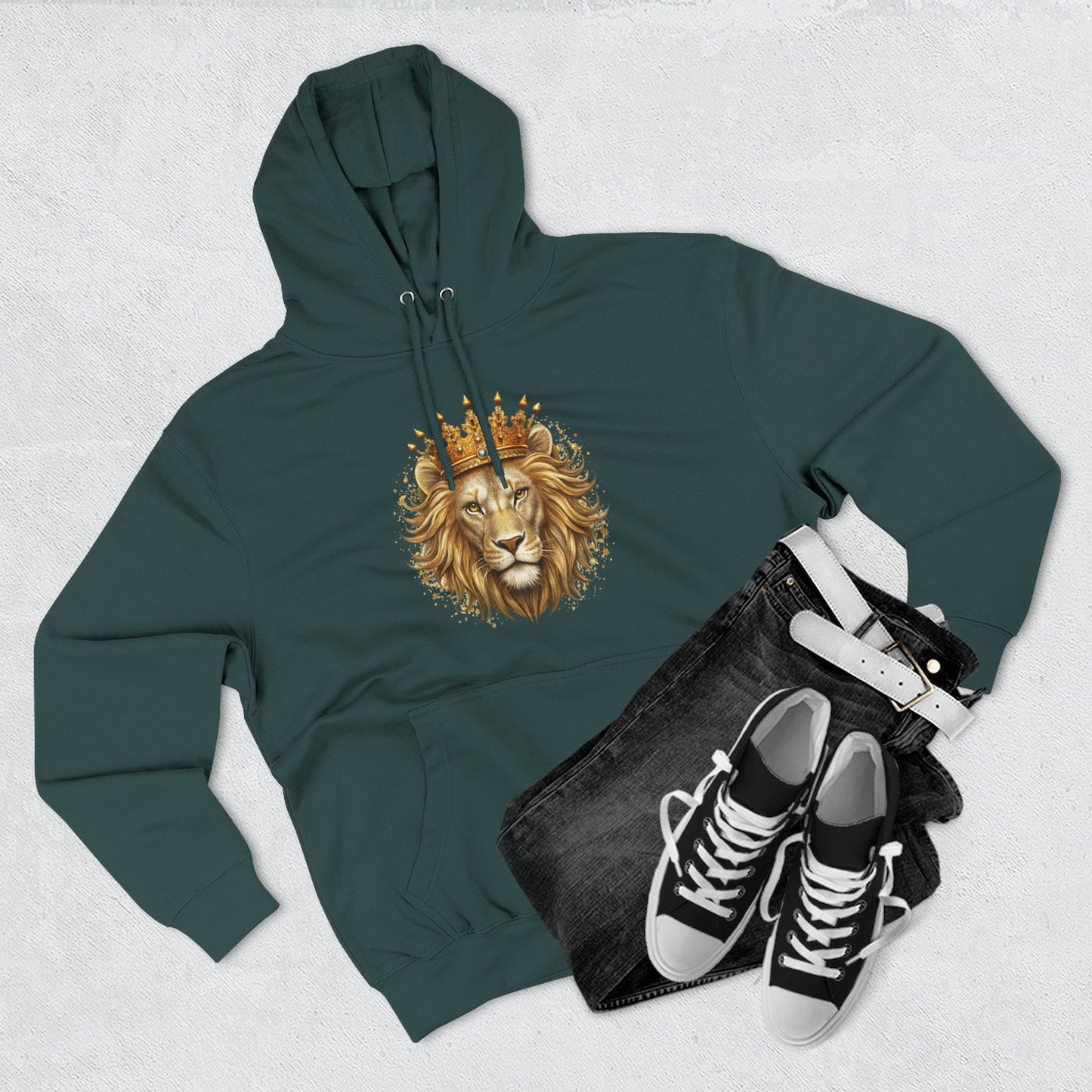 Lion King Crown Hoodie – Regal Lion Graphic Pullover