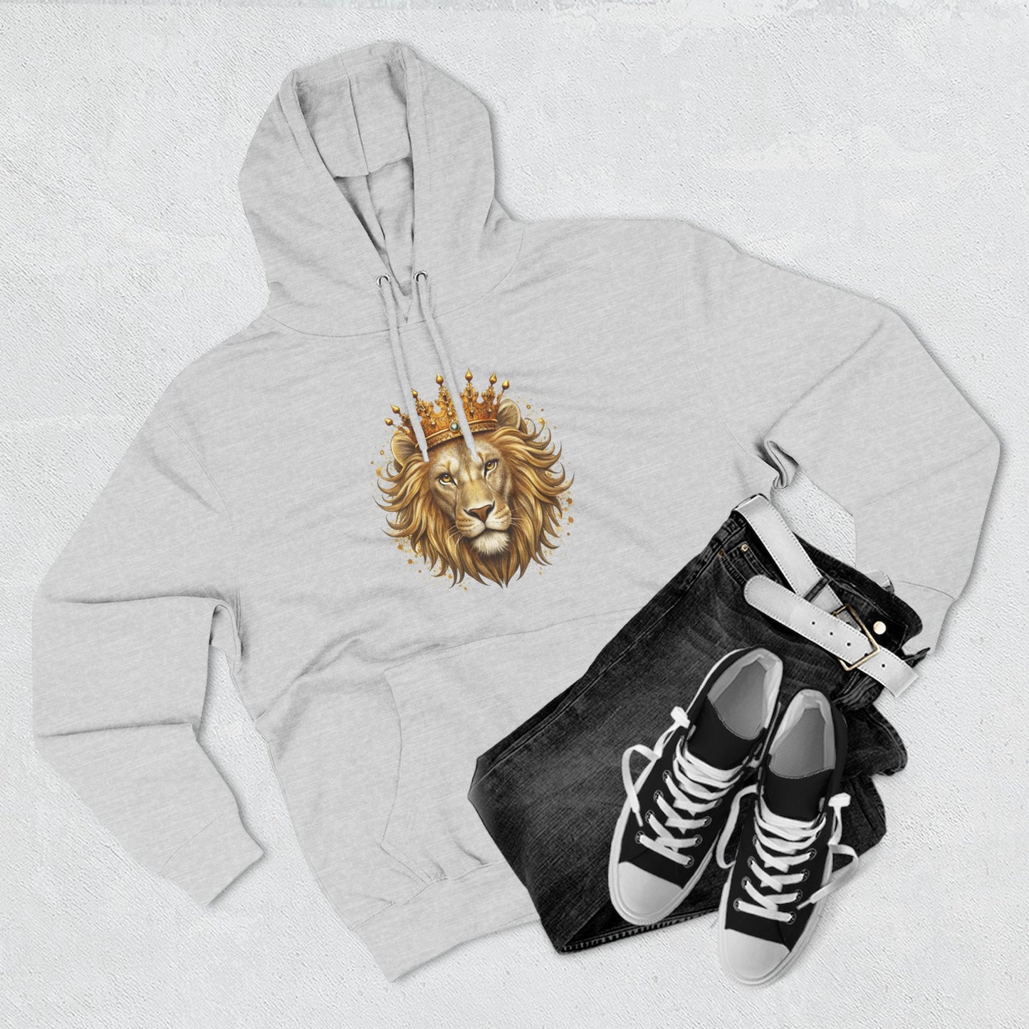 Lion King Crown Hoodie – Regal Lion Graphic Pullover
