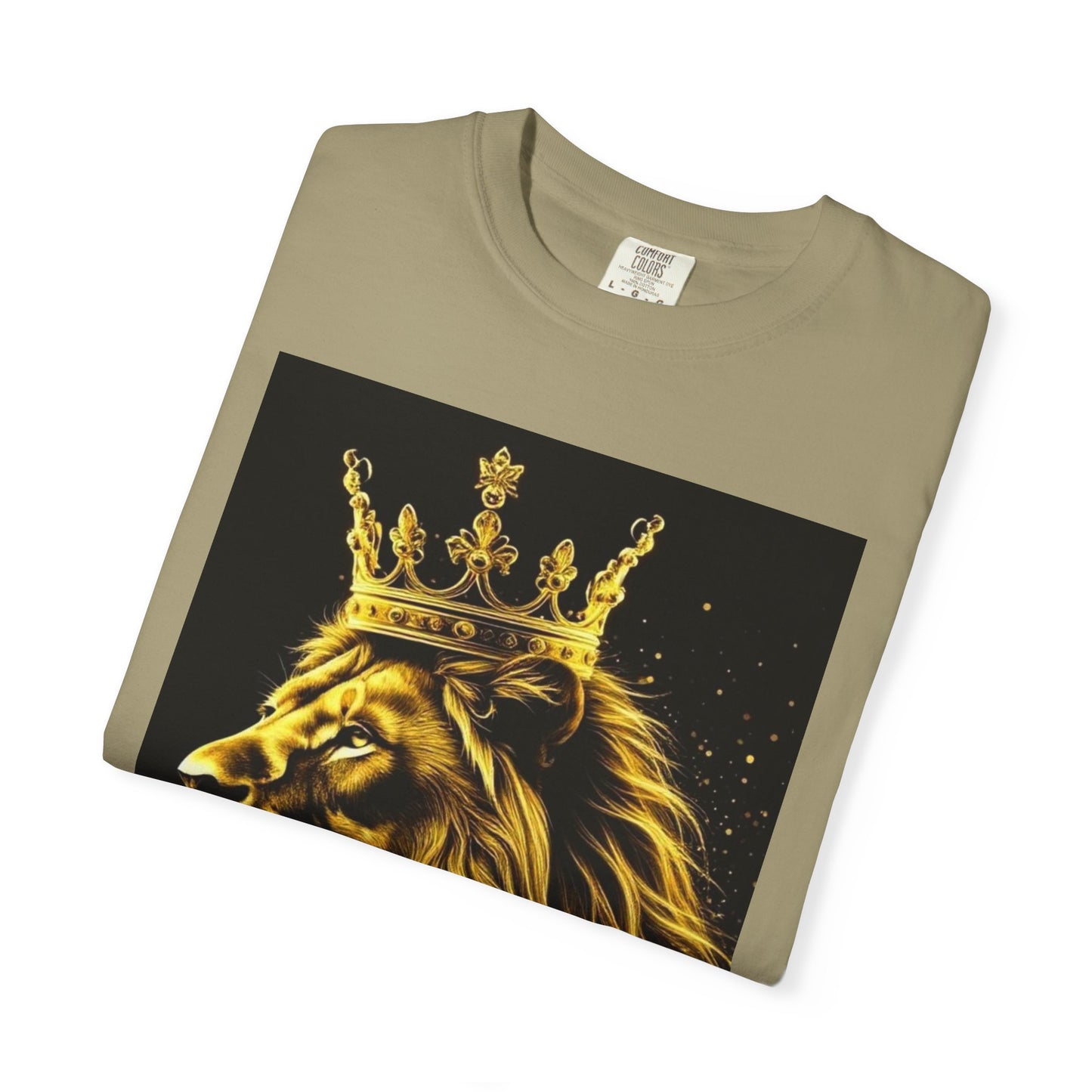 Lion King Crown T-Shirt — Regal Golden Lion Graphic Tee