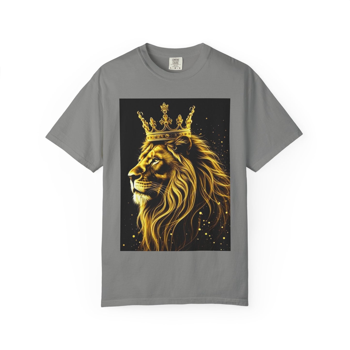 Lion King Crown T-Shirt — Regal Golden Lion Graphic Tee