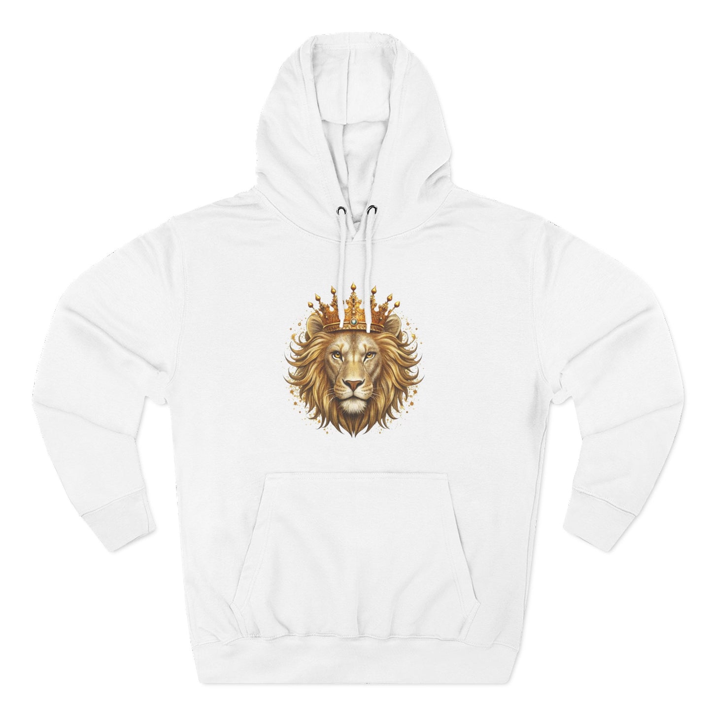 Lion with Crown Hoodie — Regal King Lion Graphic Sweatshirt