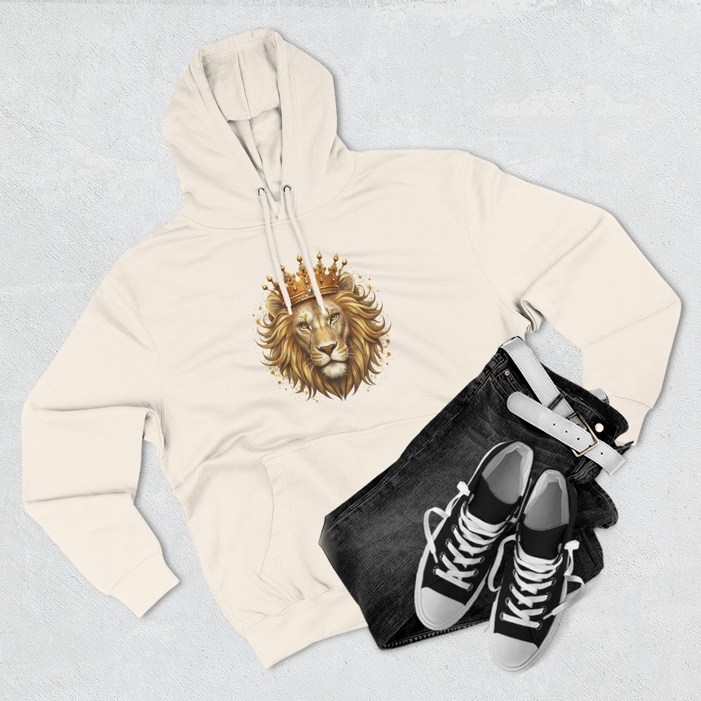 Lion King Crown Hoodie – Regal Lion Graphic Pullover