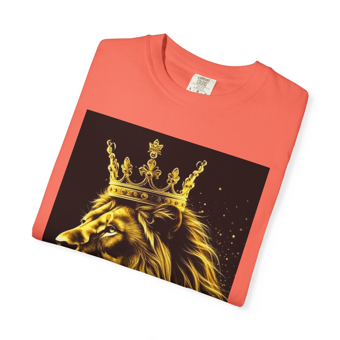 Lion King Crown T-Shirt — Regal Golden Lion Graphic Tee