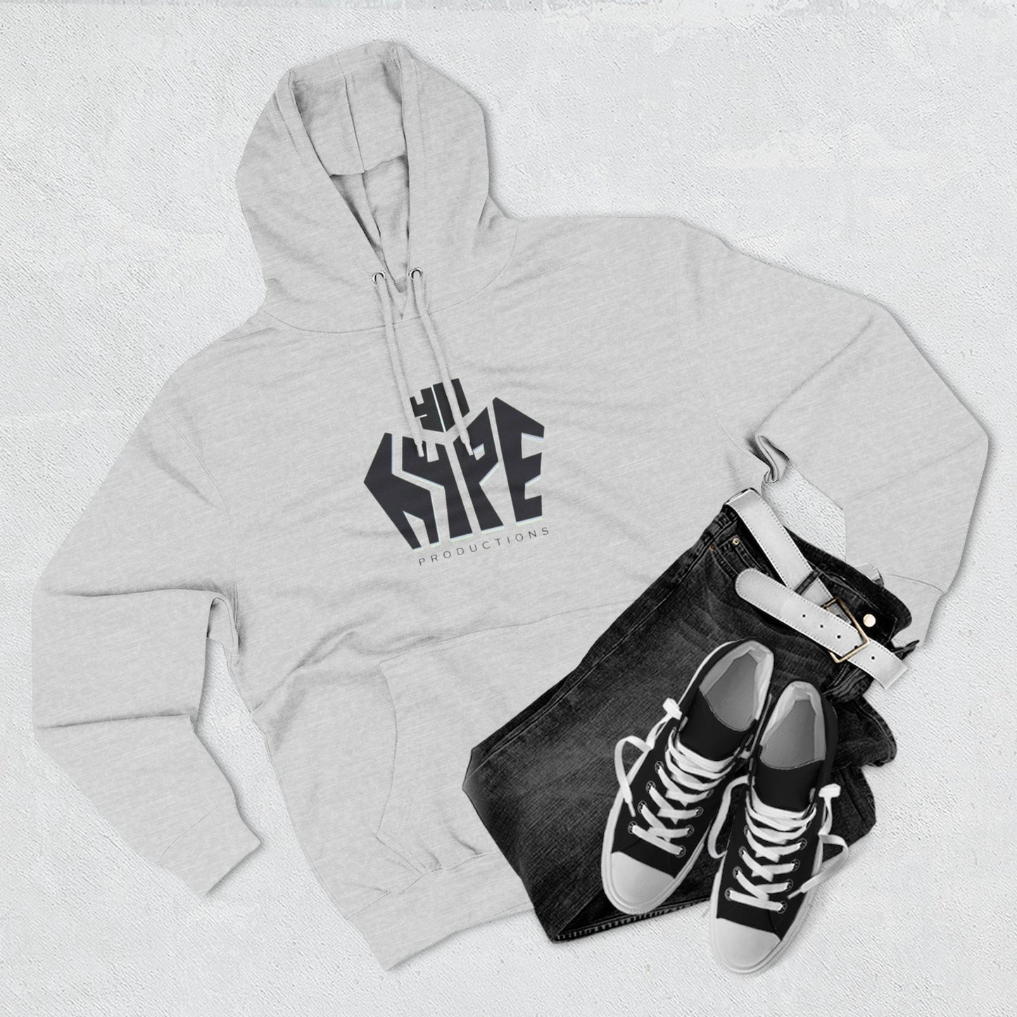 Stylish Three-Panel Fleece Hoodie for Trendsetters, Graphic Hoodie, Cozy Sweatshirt, Streetwear, Gift for Him/Her/Teens