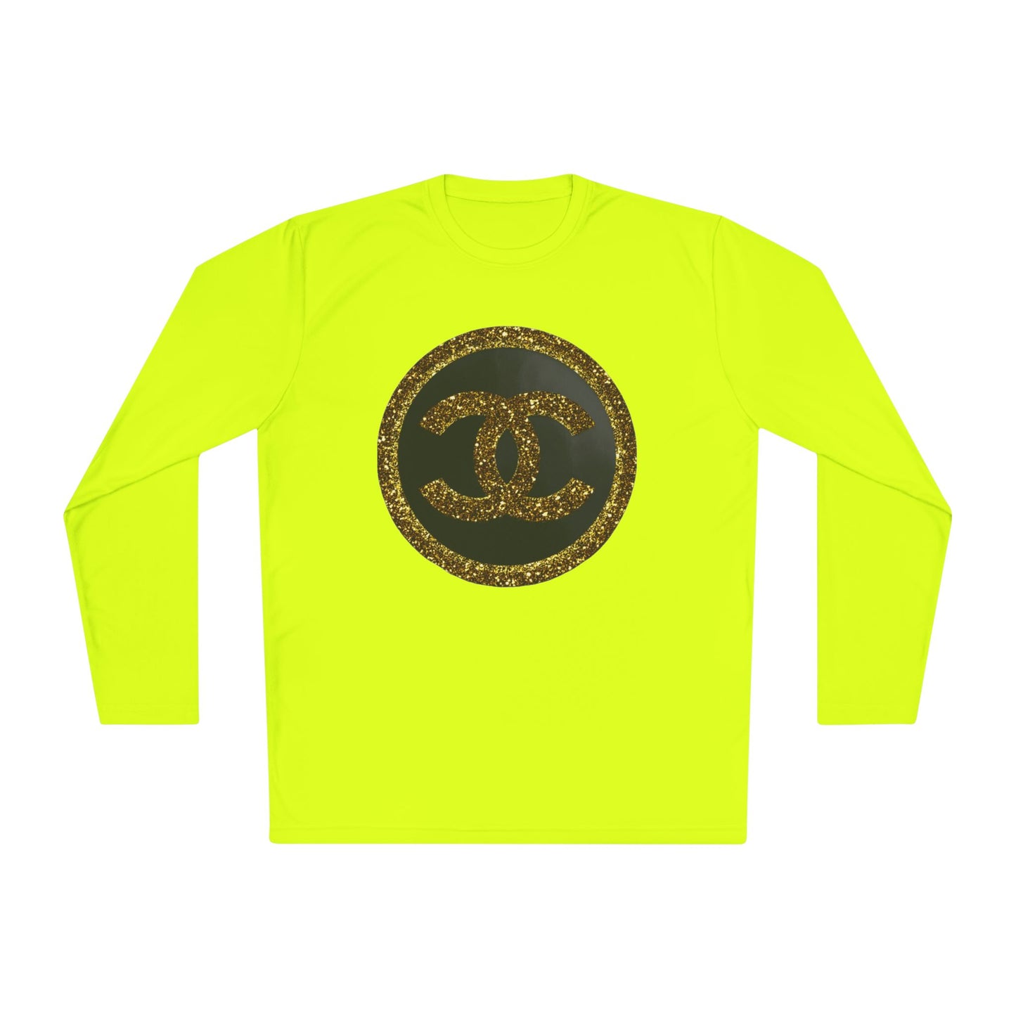 Gold Glitter Interlocking Logo Long Sleeve Tee