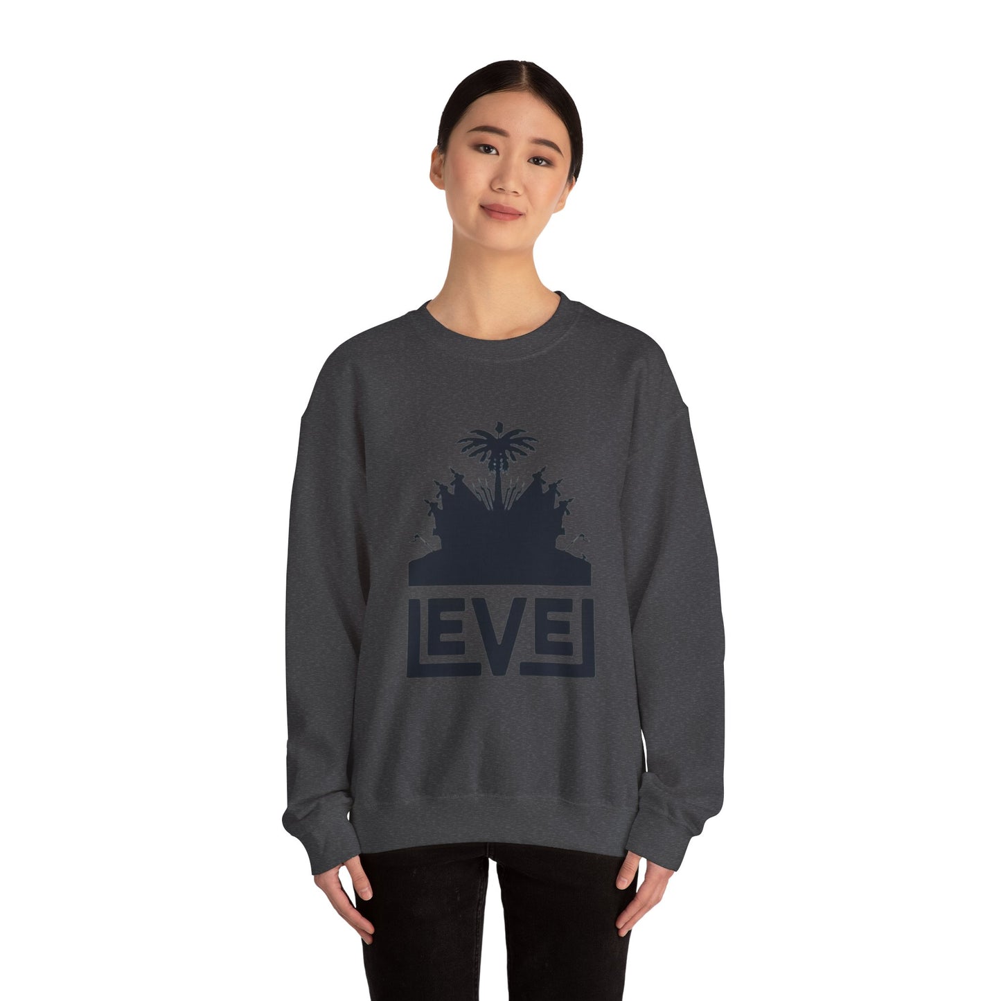 Urban Level Vibe Crewneck Sweatshirt | Unisex Casual Wear, Trendy Layering, Gift for Him/Her, Street Style, Everyday Comfort