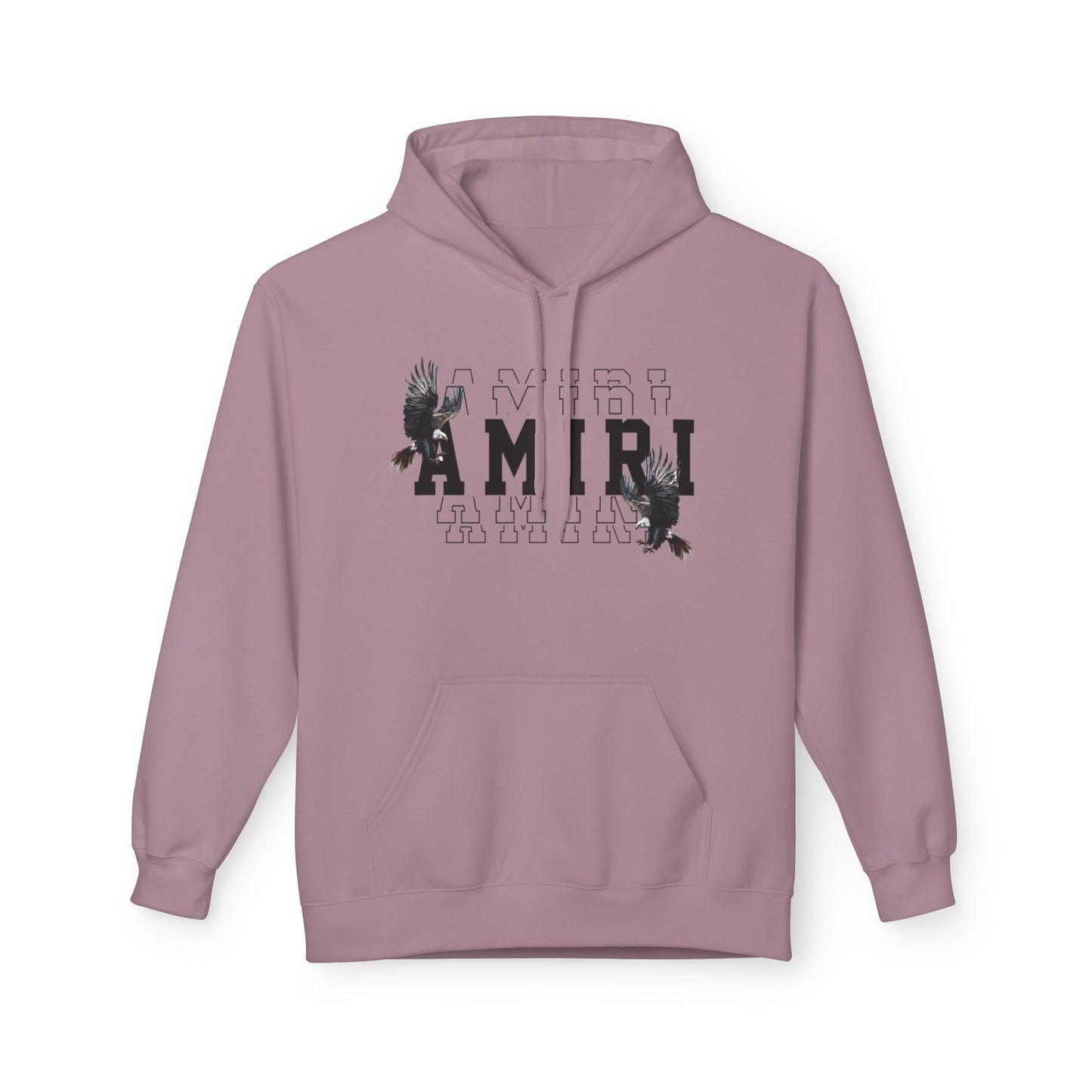Amiri Graphic Hoodie — Raven College Lettering Streetwear Pullover