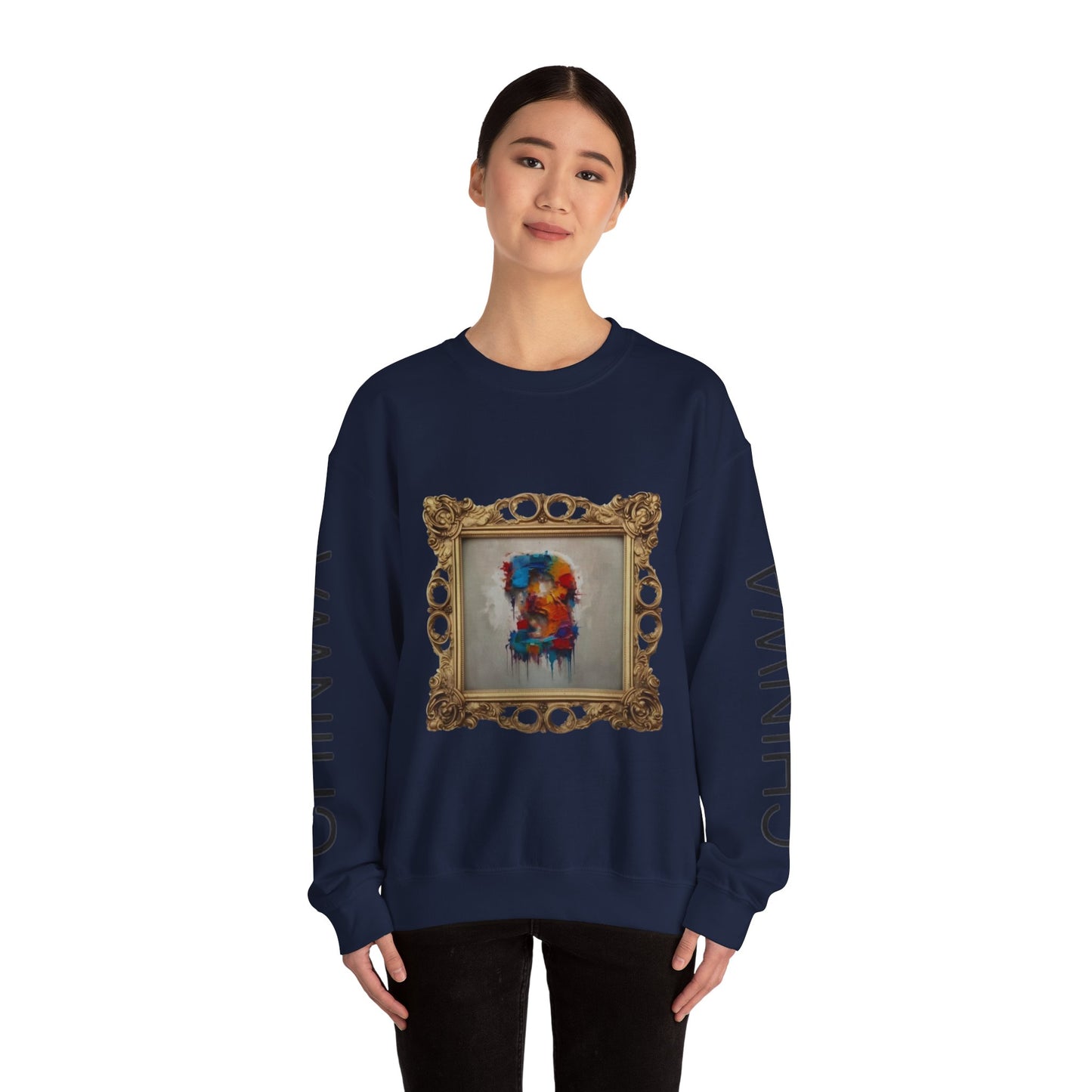 Artistic Unisex Crewneck Sweatshirt - Cozy, Unique Gift for Art Lovers, Casual Wear, Layering Piece, Trendy Fashion Statement