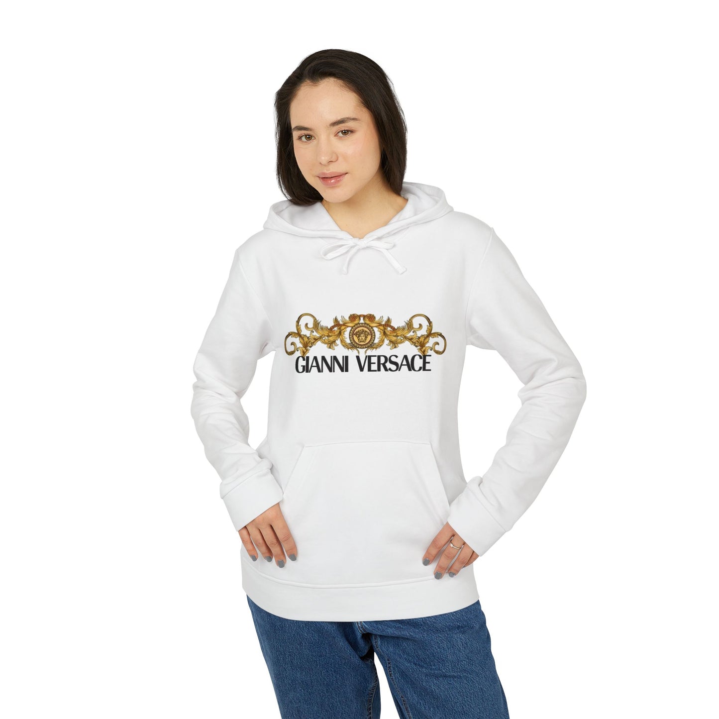 Versace-Inspired Unisex Fleece Hoodie