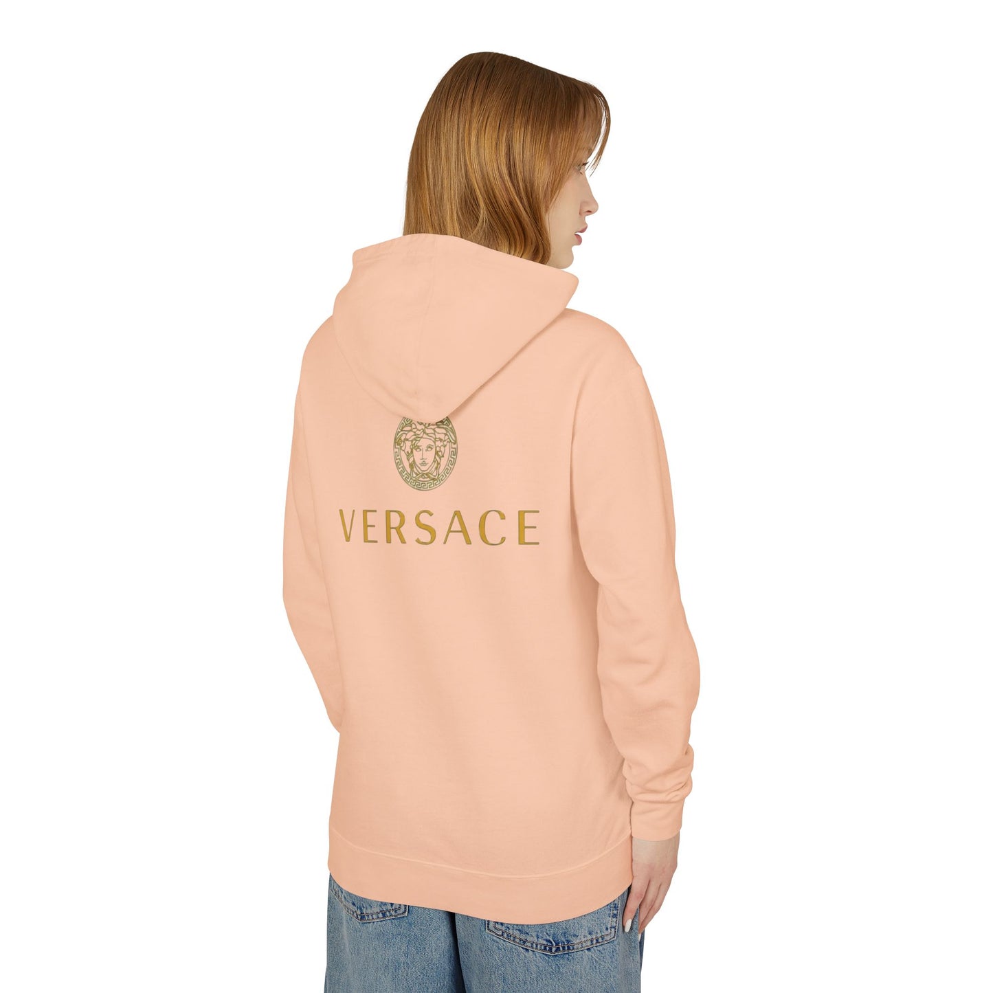 Chic Designer Hoodie with Versace Inspired Design, Luxury Sweatshirt, Fashion Layering Piece, Gift for Trendsetters, Unisex Casual Wear