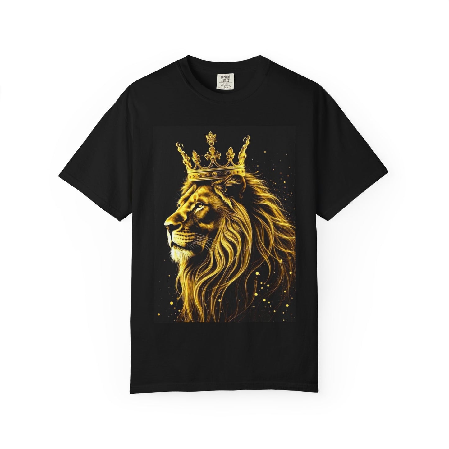 Lion King Crown T-Shirt — Regal Golden Lion Graphic Tee