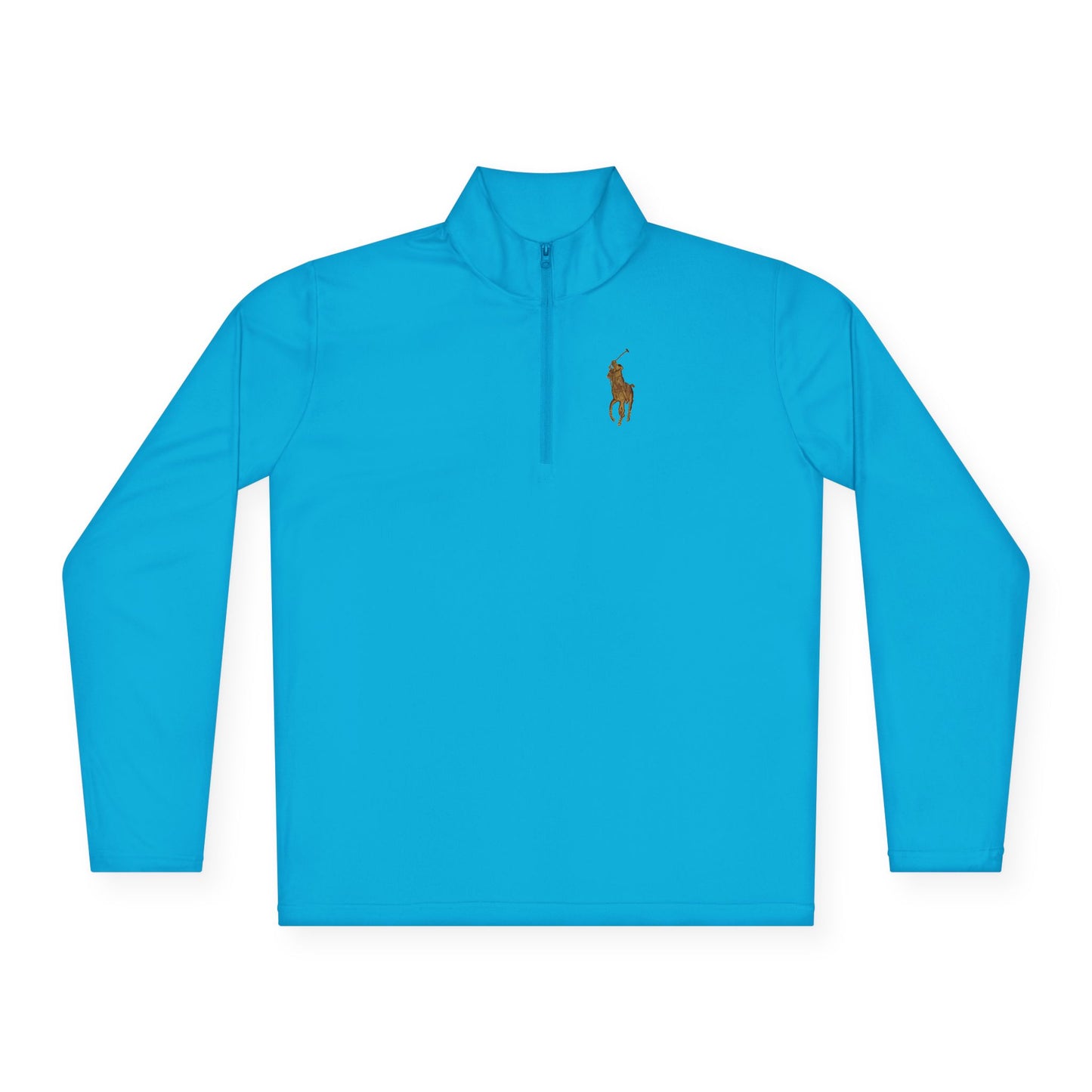 Quarter-Zip Pullover — Classic Polo Pony Embroidered Pullover