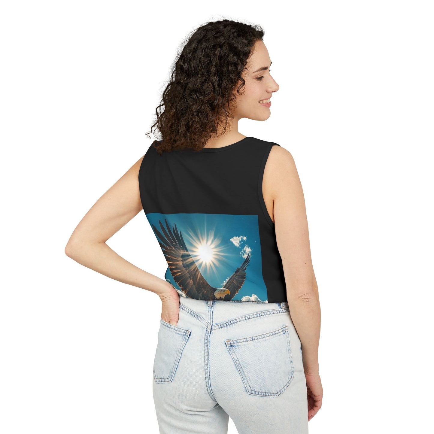 Eagle Sunflight Tank Top — Soaring Eagle Graphic Tank