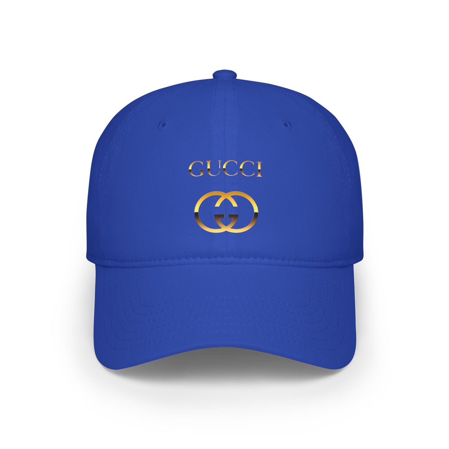 Luxurious Red Gucci-Inspired Low Profile Baseball Cap