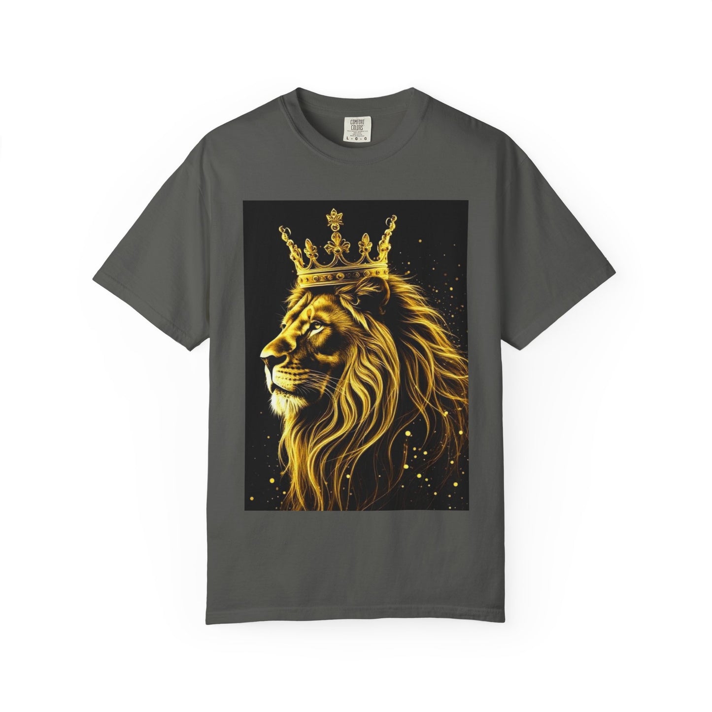 Lion King Crown T-Shirt — Regal Golden Lion Graphic Tee