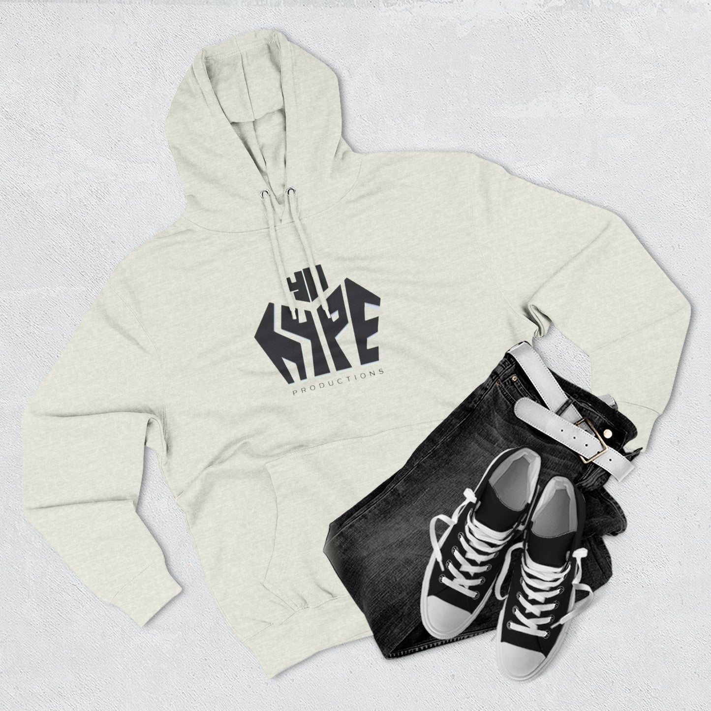 Stylish Three-Panel Fleece Hoodie for Trendsetters, Graphic Hoodie, Cozy Sweatshirt, Streetwear, Gift for Him/Her/Teens