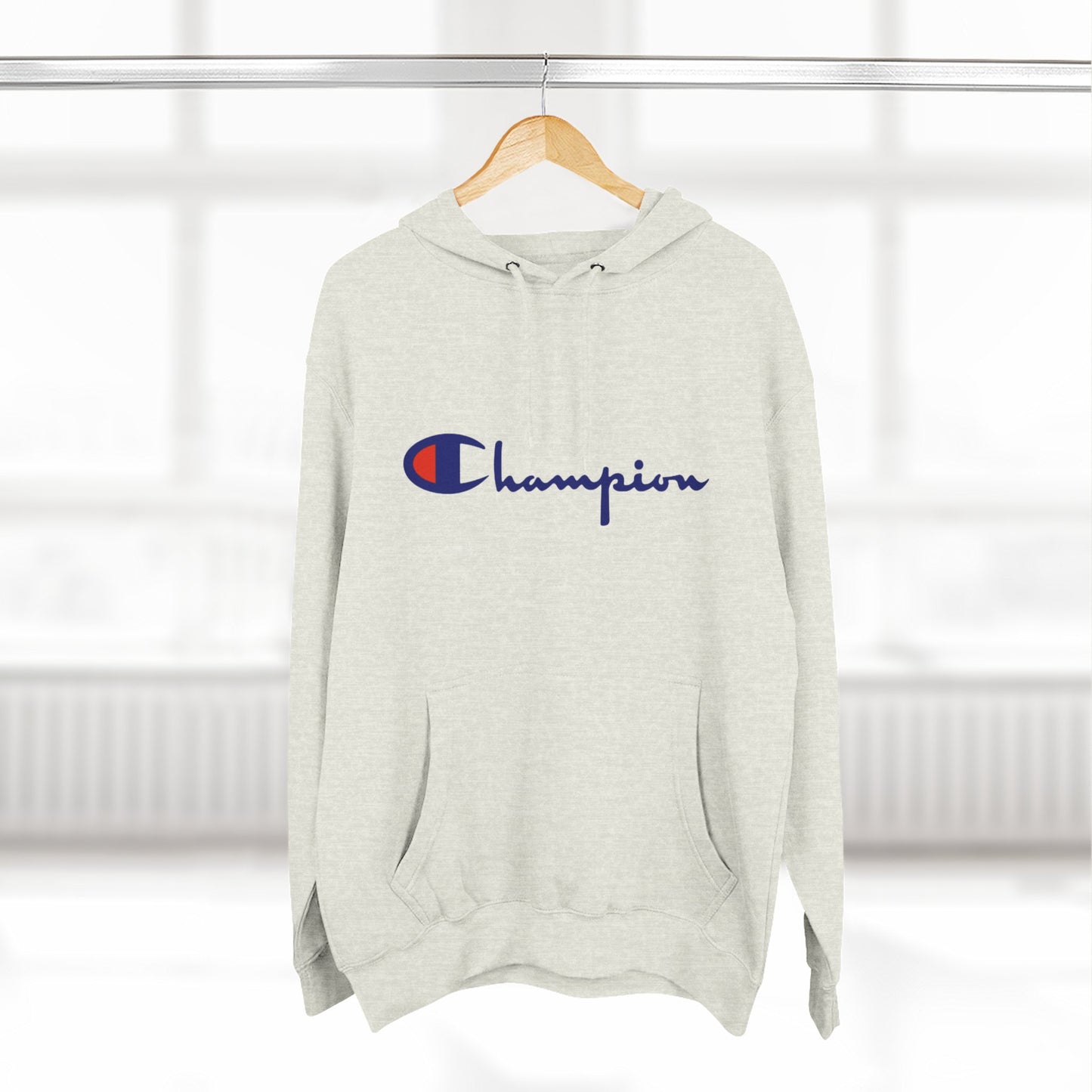 Champion Logo Hoodie – Classic Script Athletic Pullover