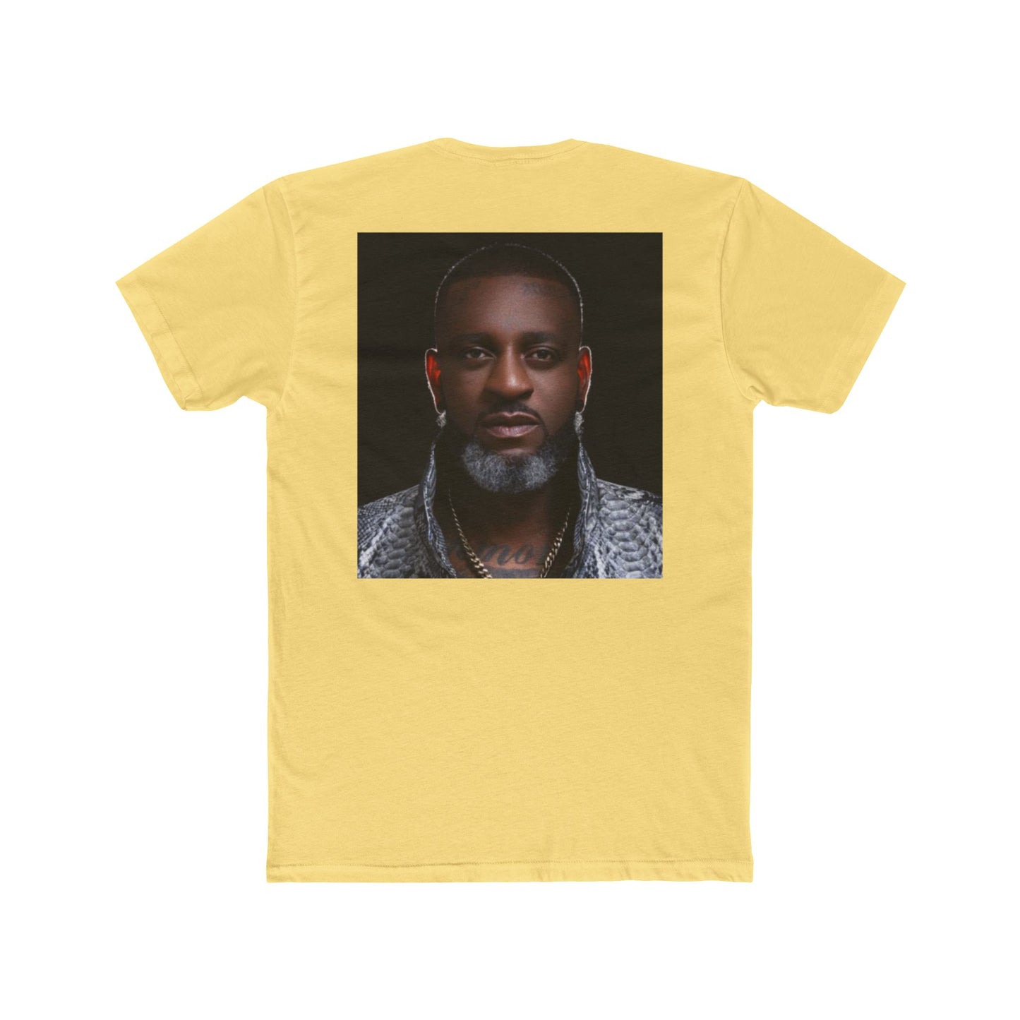 Unisex Cotton Crew Tee with Bold Portrait Design