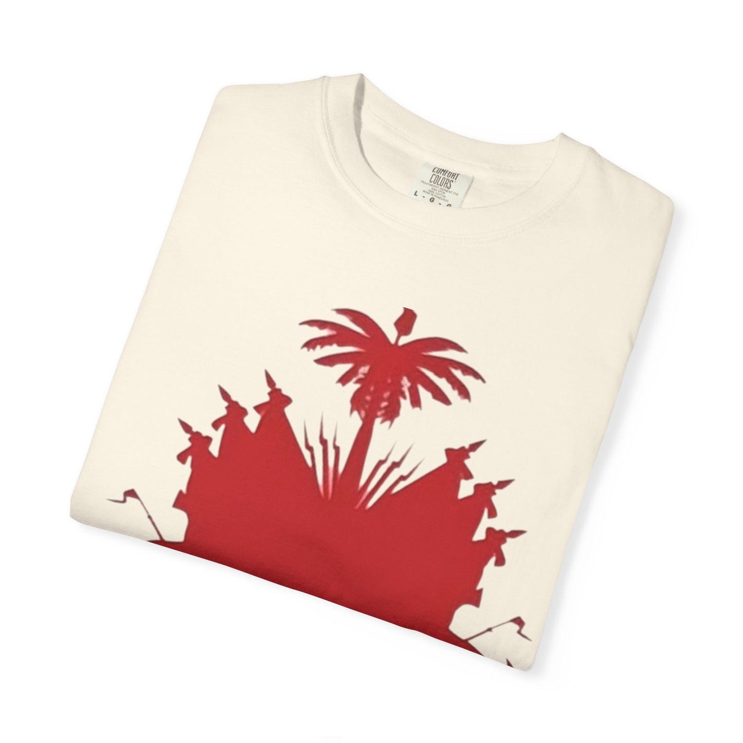haiti Garment-Dyed T-Shirt with 'LEVEL' Design, Casual Wear, Street Style Tee, Gift for Gamers, Unique Graphic Shirt