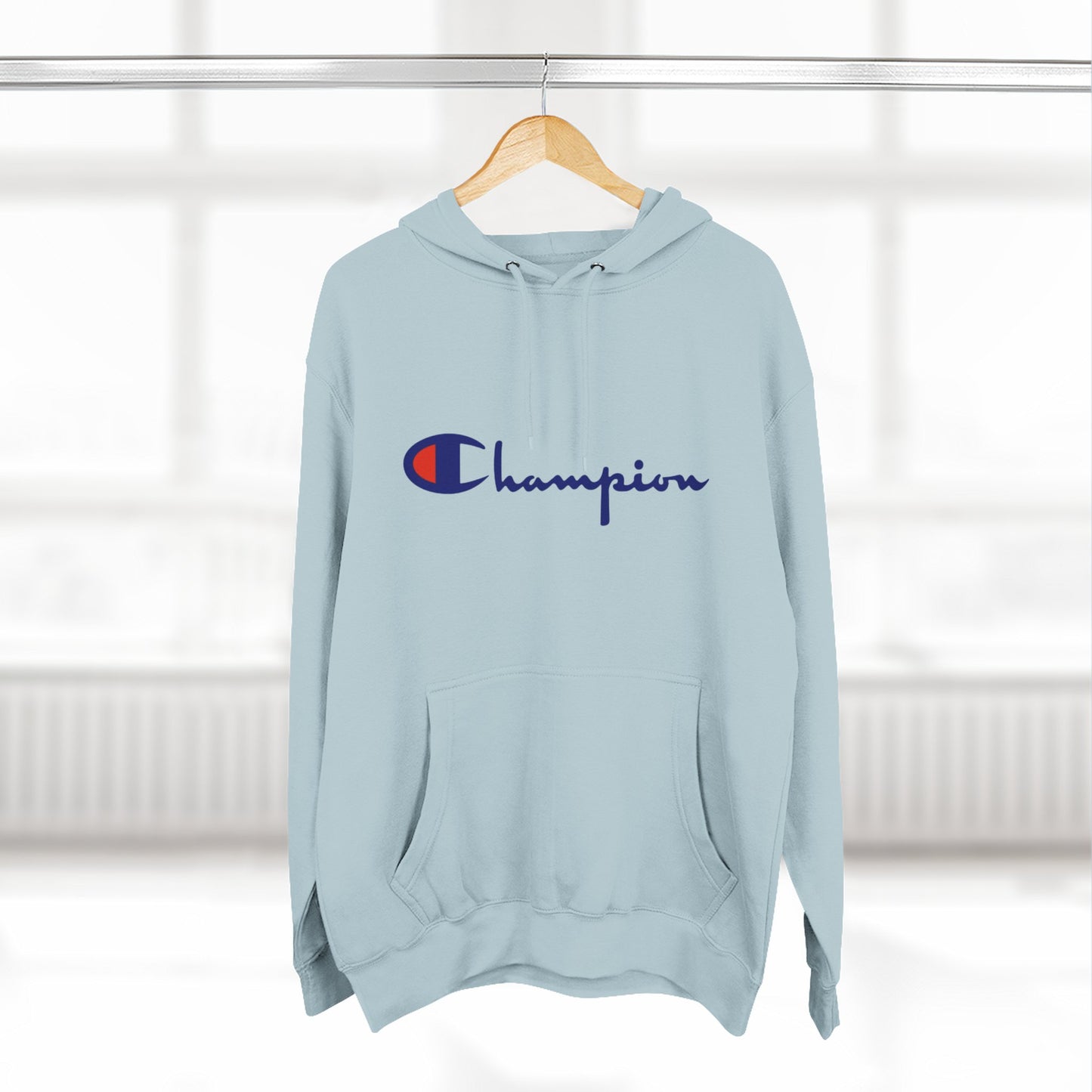 Champion Logo Hoodie – Classic Script Athletic Pullover