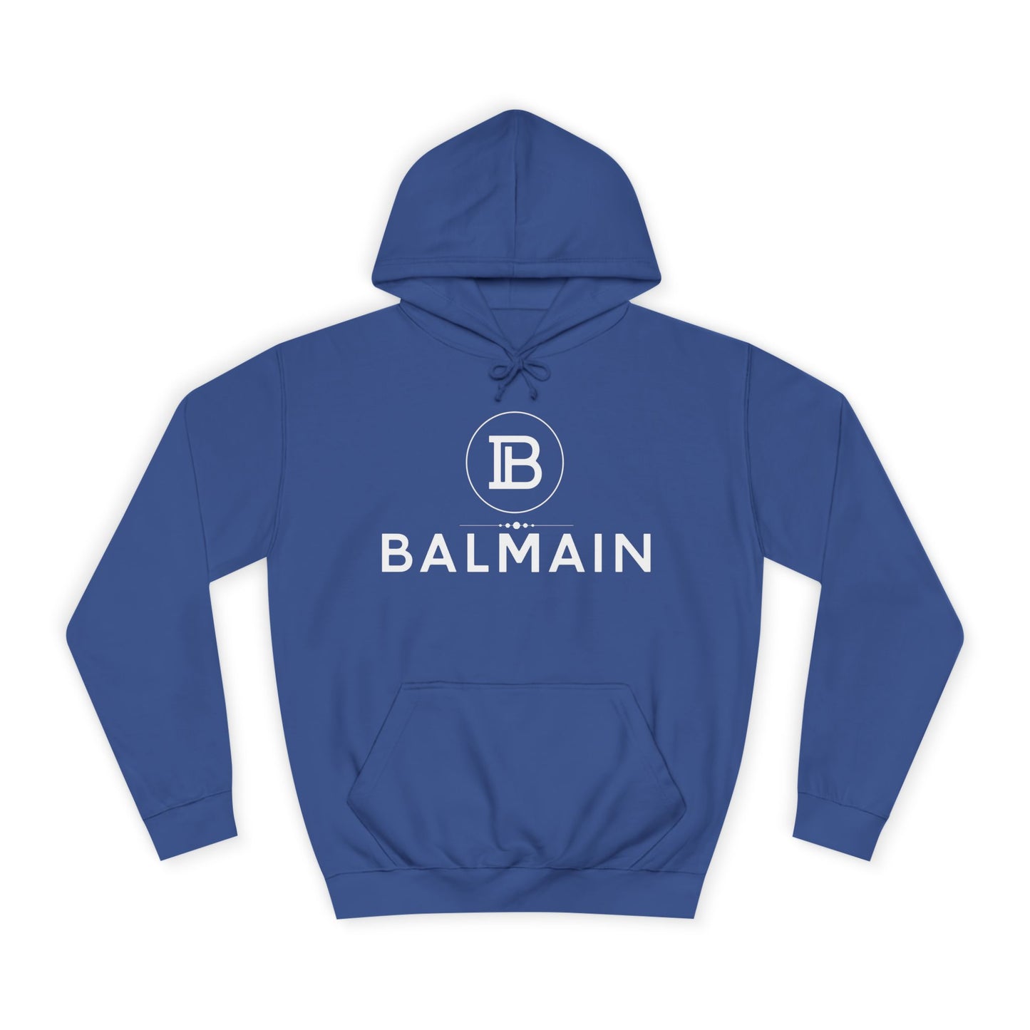 Stylish Unisex College Hoodie with BALMAIN Logo