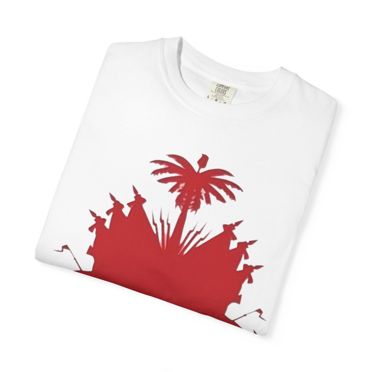 haiti Garment-Dyed T-Shirt with 'LEVEL' Design, Casual Wear, Street Style Tee, Gift for Gamers, Unique Graphic Shirt