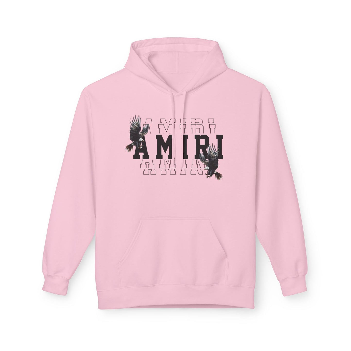 Amiri Graphic Hoodie — Raven College Lettering Streetwear Pullover