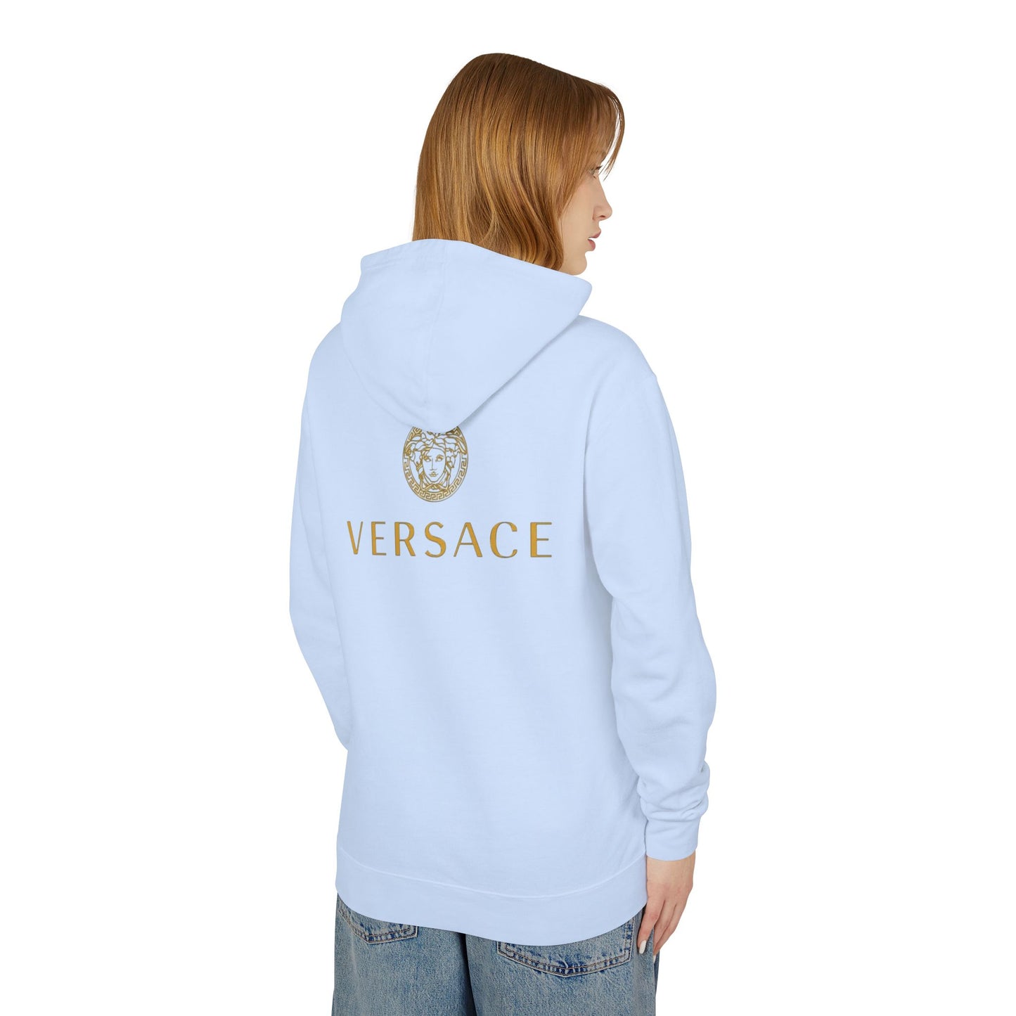 Chic Designer Hoodie with Versace Inspired Design, Luxury Sweatshirt, Fashion Layering Piece, Gift for Trendsetters, Unisex Casual Wear
