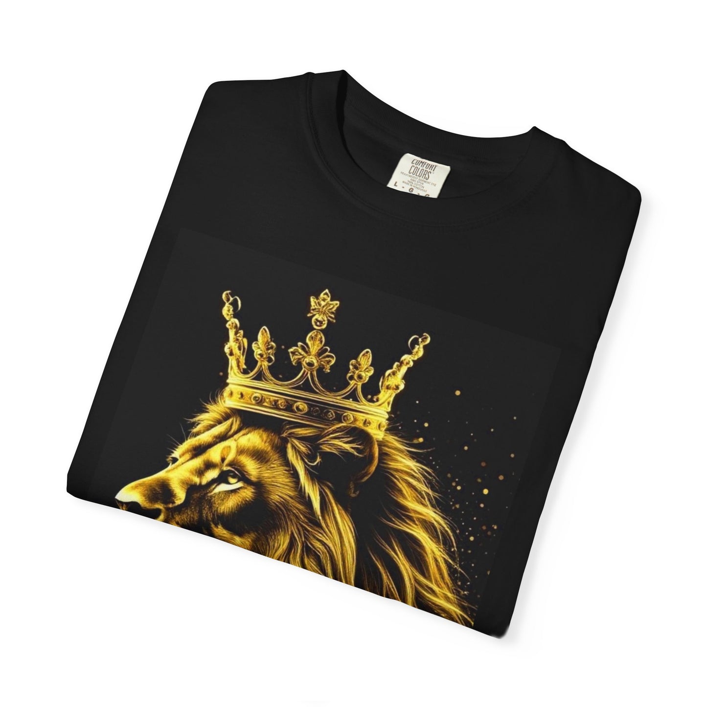 Lion King Crown T-Shirt — Regal Golden Lion Graphic Tee