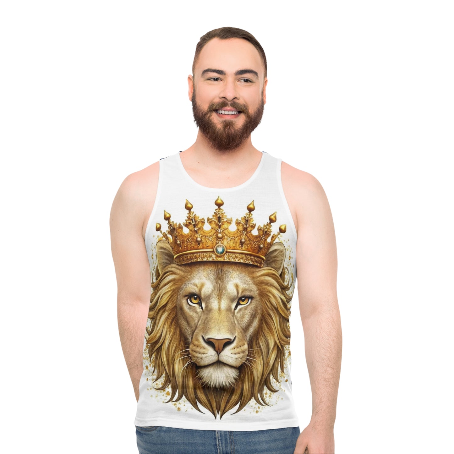 Royal Lion Tank Top — Crowned King Graphic Tank