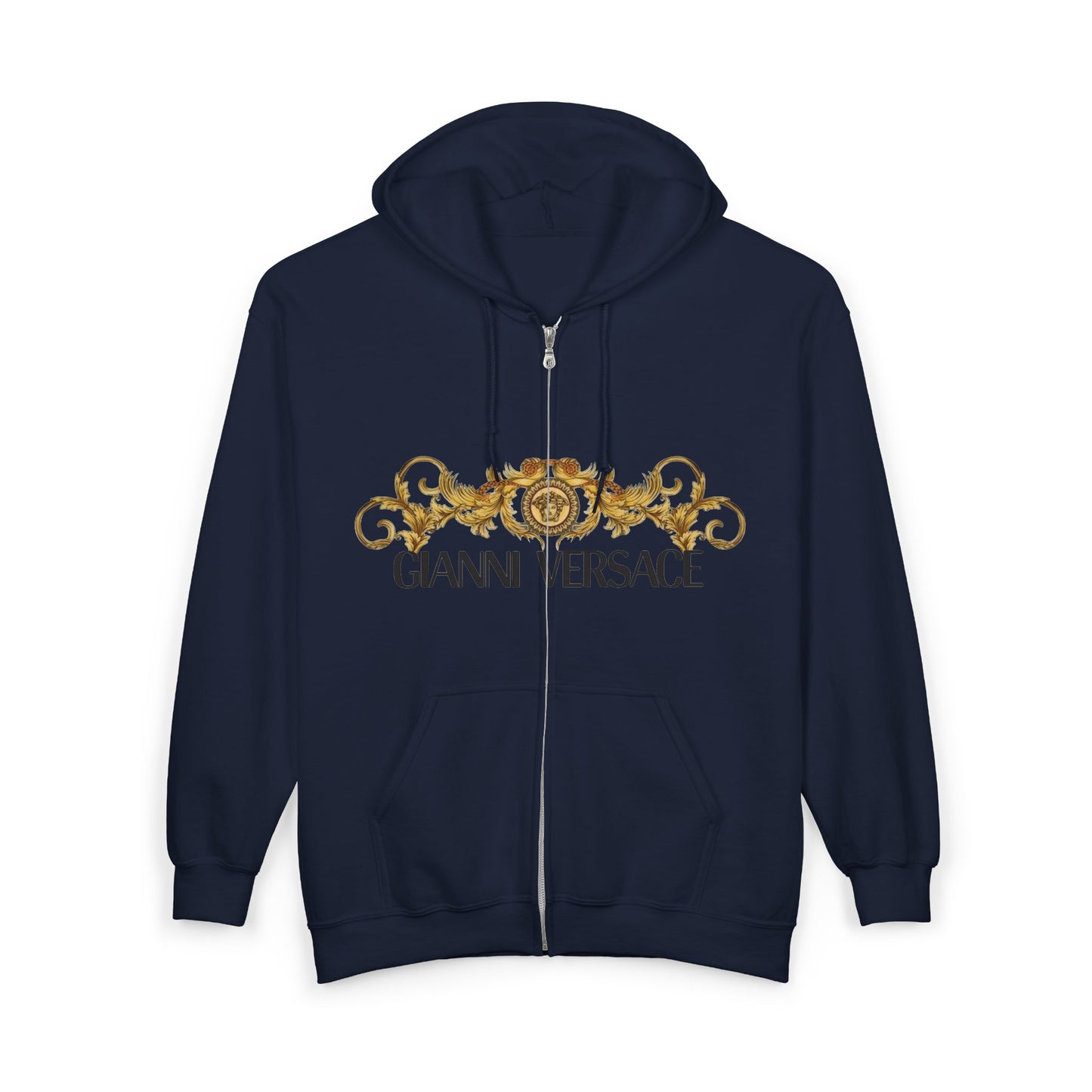 Gold Baroque Anniversary Zip Hoodie
