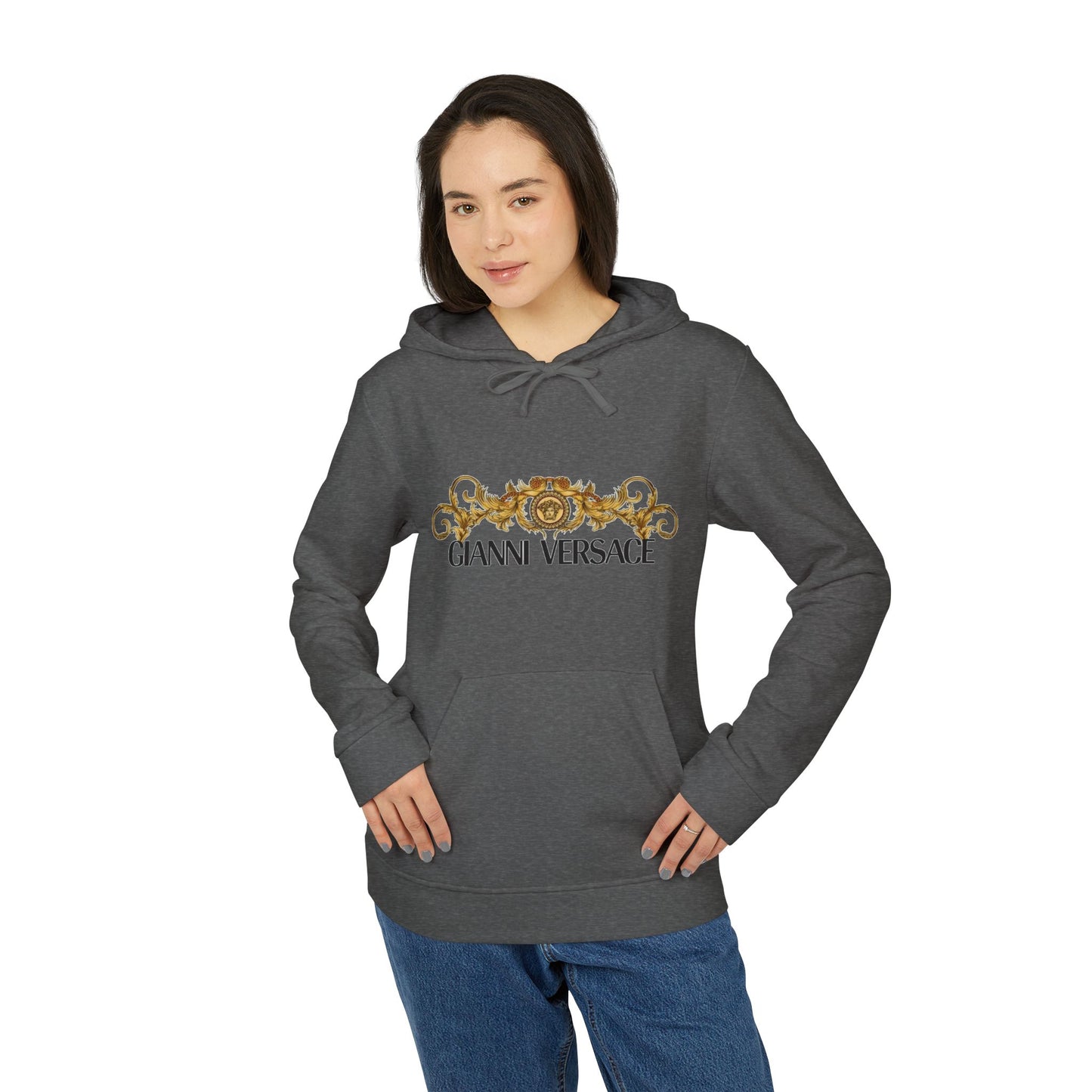 Versace-Inspired Unisex Fleece Hoodie