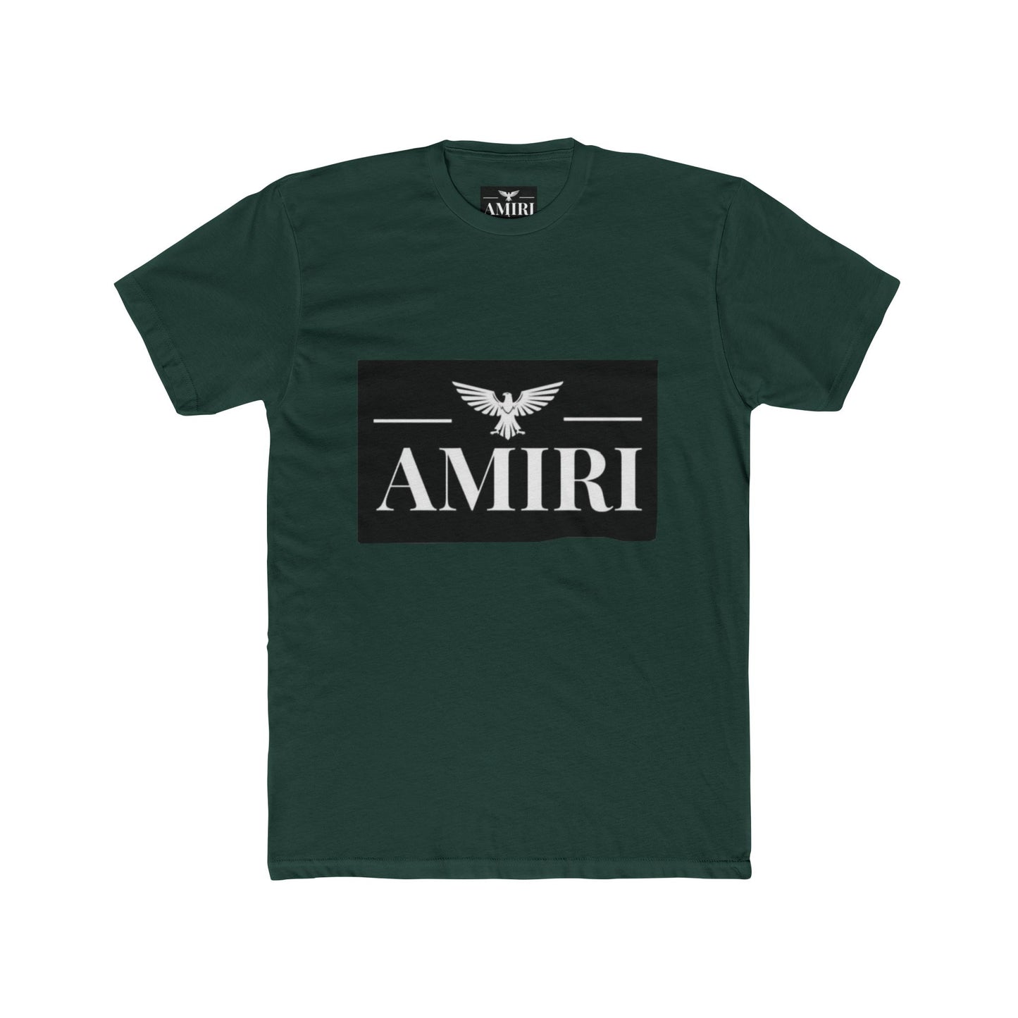 AMIRI Logo Tee — Classic White Cotton Crewneck