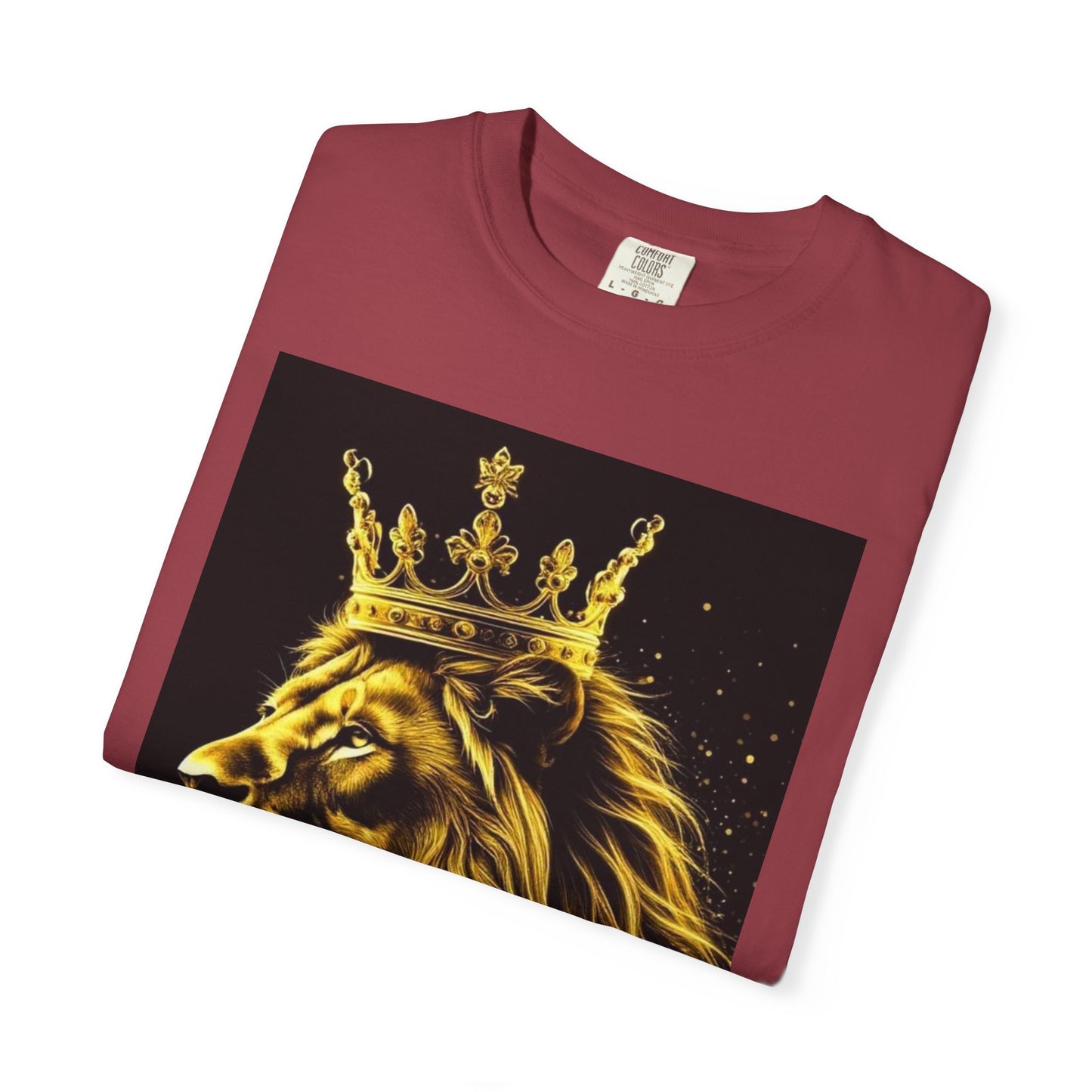 Lion King Crown T-Shirt — Regal Golden Lion Graphic Tee