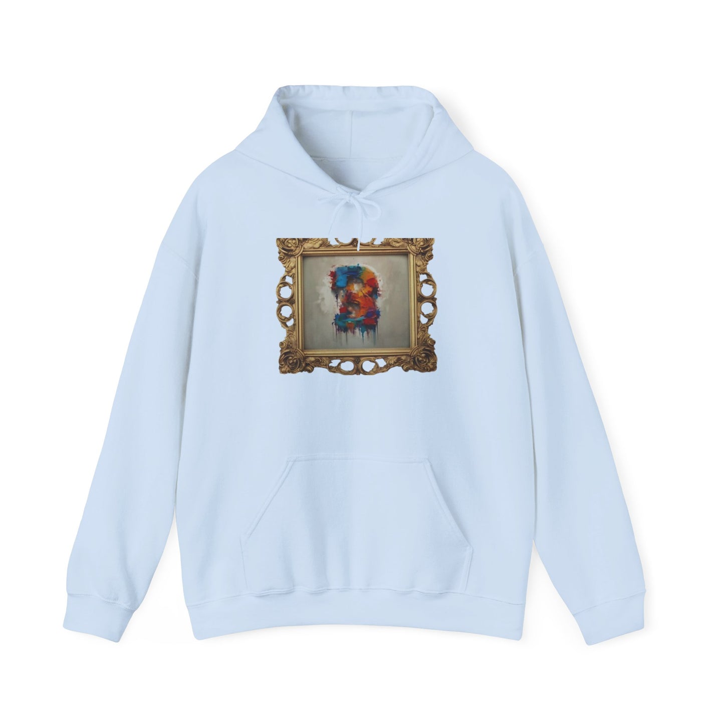 Colorful Art Hoodie, Unisex Heavy Blend Sweatshirt, Unique Gift for Art Lovers, Casual Wear, Cozy Winter Layer