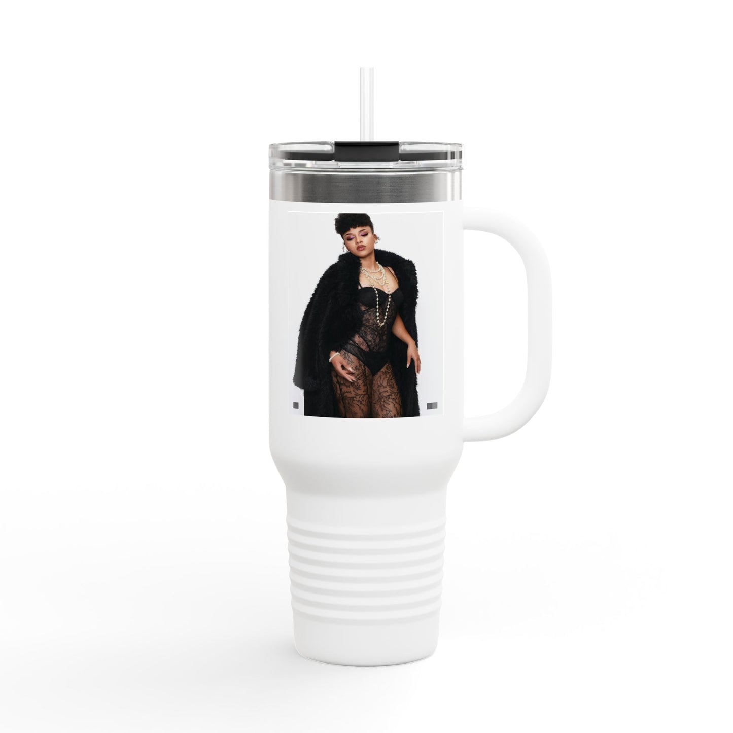 Chic Insulated Travel Mug, Stylish Hydration, 40oz Coffee Cup for Trendsetters, Perfect for Travel, Gifts for Her