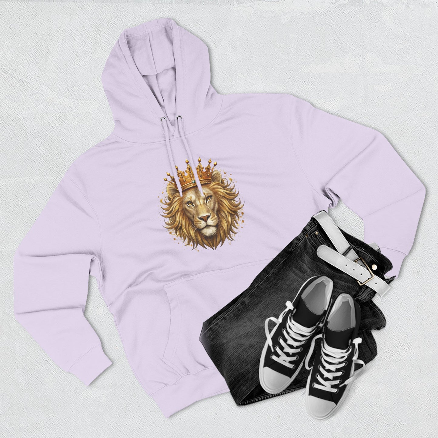 Lion King Crown Hoodie – Regal Lion Graphic Pullover