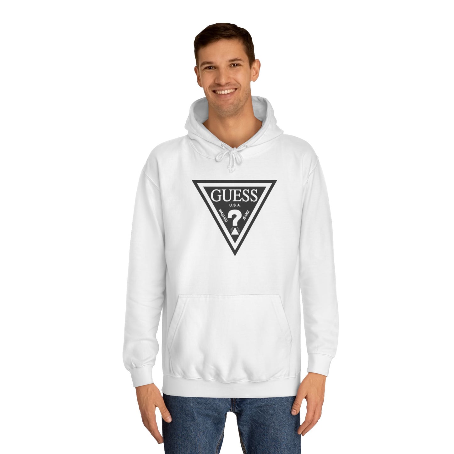 Unisex College Hoodie - Classic Guess Design