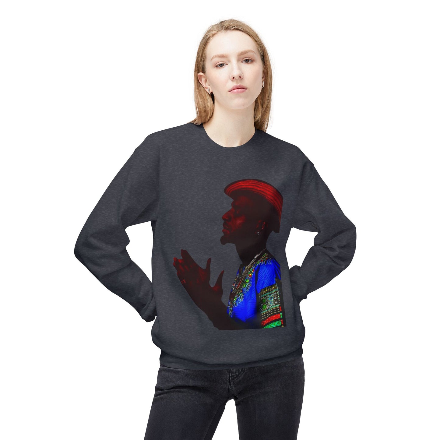 shirt local Cultural Vibes Crewneck Sweatshirt, Unisex Fleece Sweater, Ethnic Apparel, Holiday Gift, Cozy Fashion