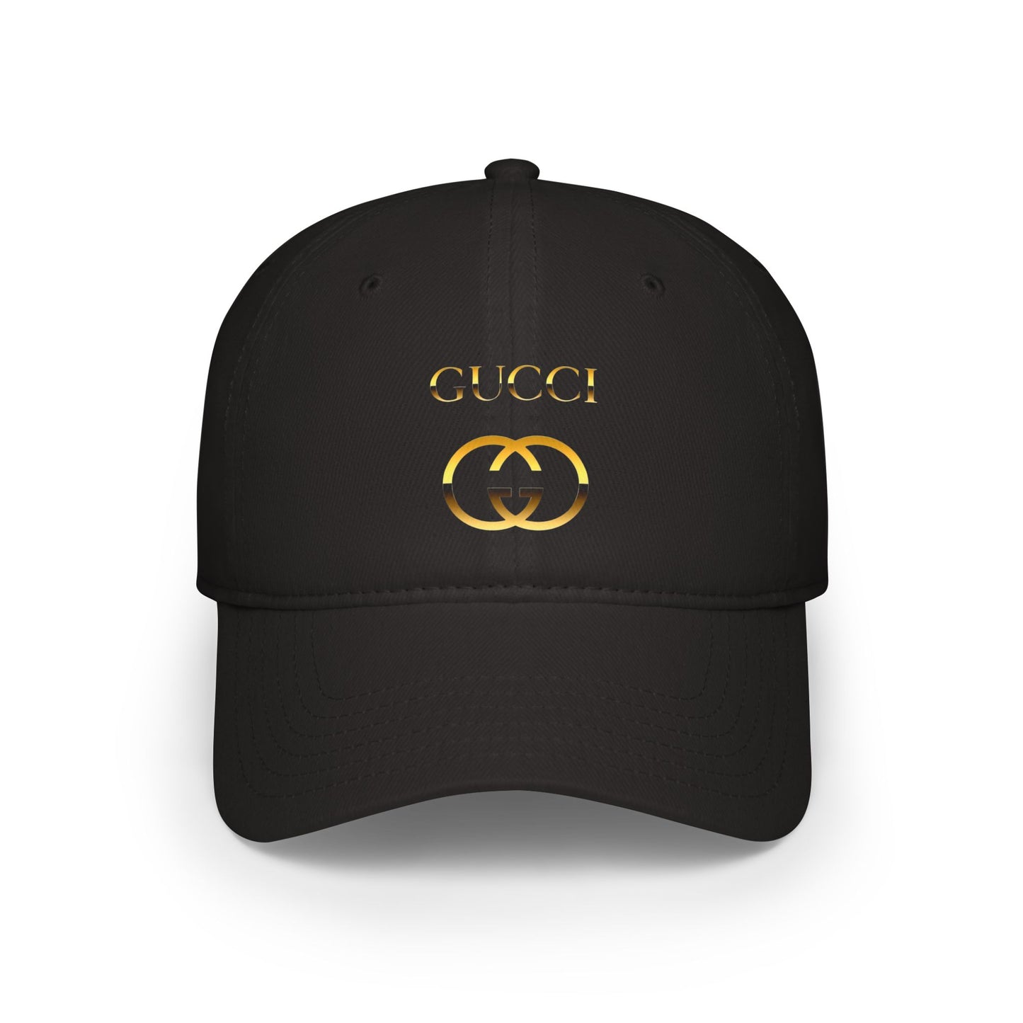 Luxurious Red Gucci-Inspired Low Profile Baseball Cap