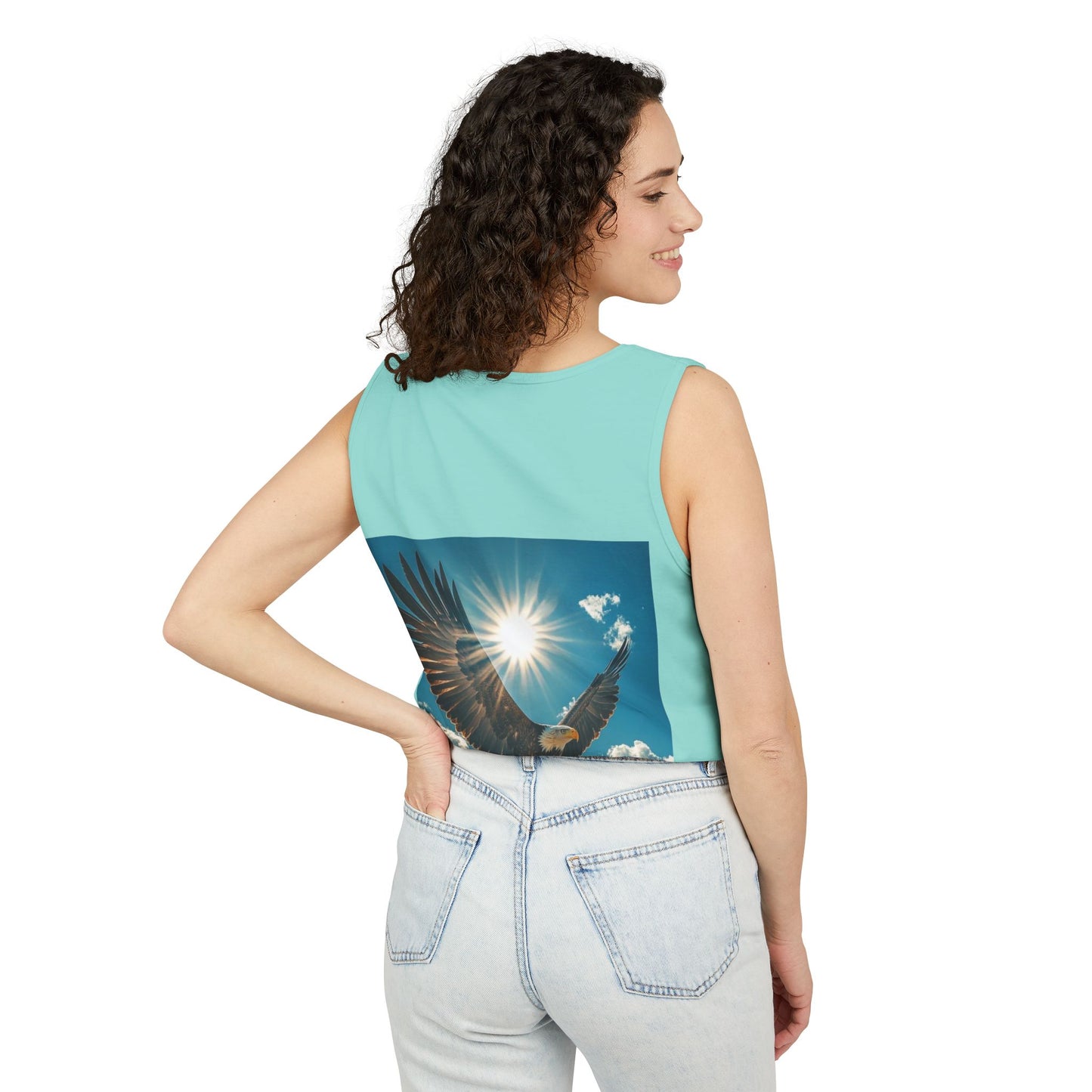 Eagle Sunflight Tank Top — Soaring Eagle Graphic Tank