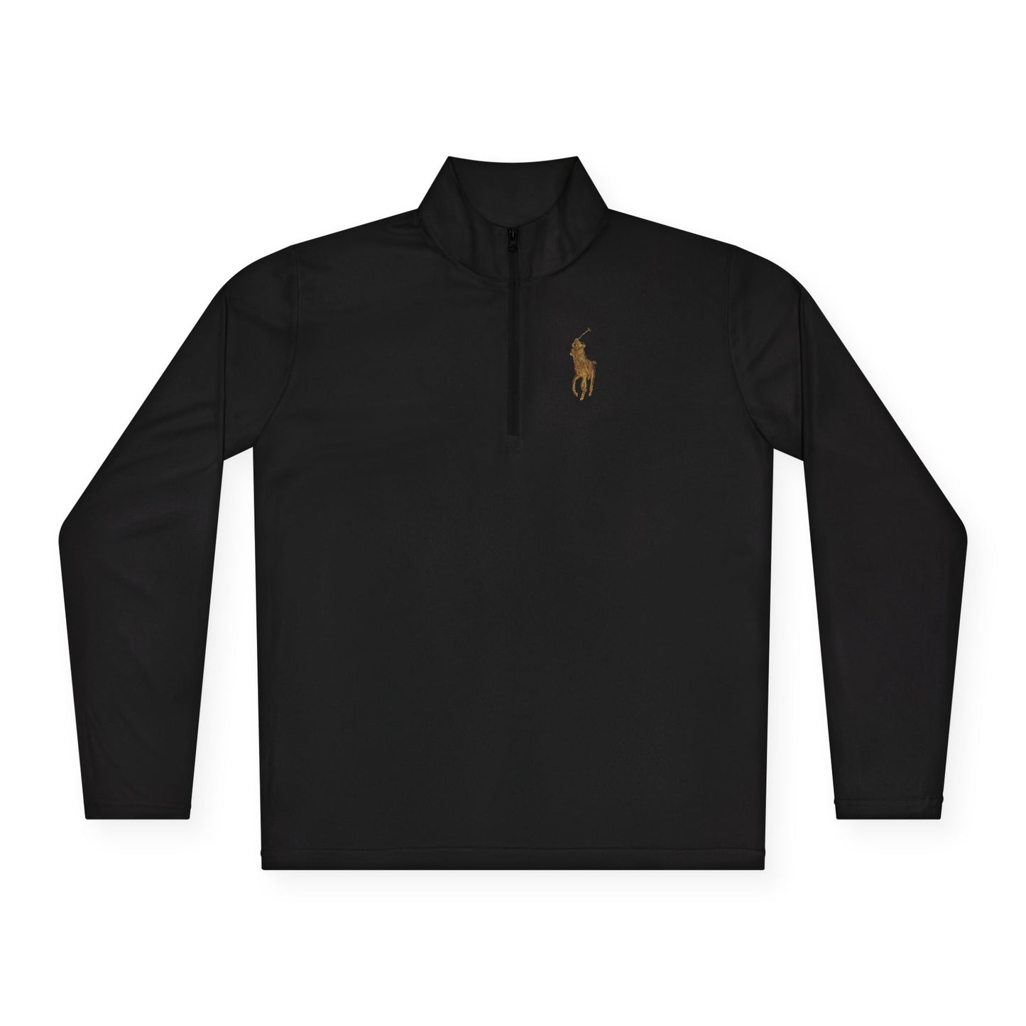 Quarter-Zip Pullover — Classic Polo Pony Embroidered Pullover